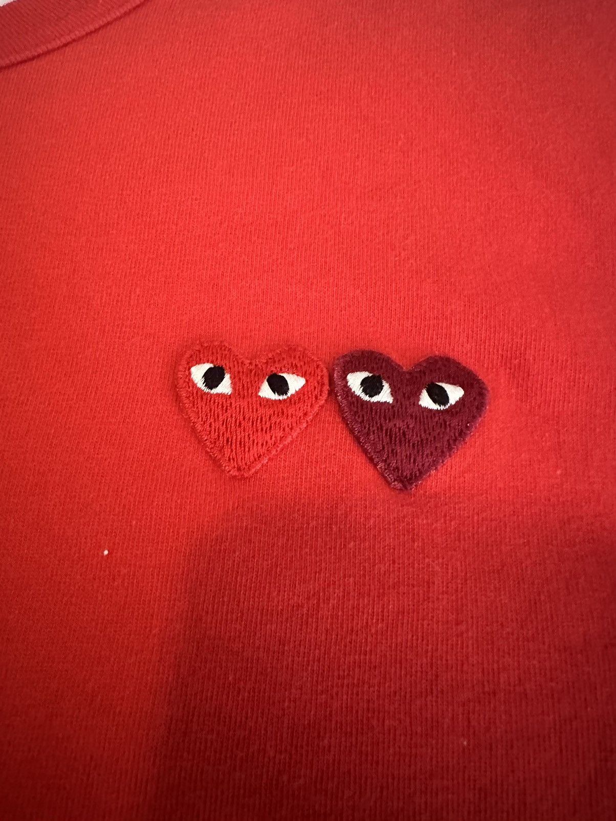 Comme des Garcons PLAY Comme Des Garçon Play red tee shirt Size US L / EU 52-54 / 3 - 3 Thumbnail