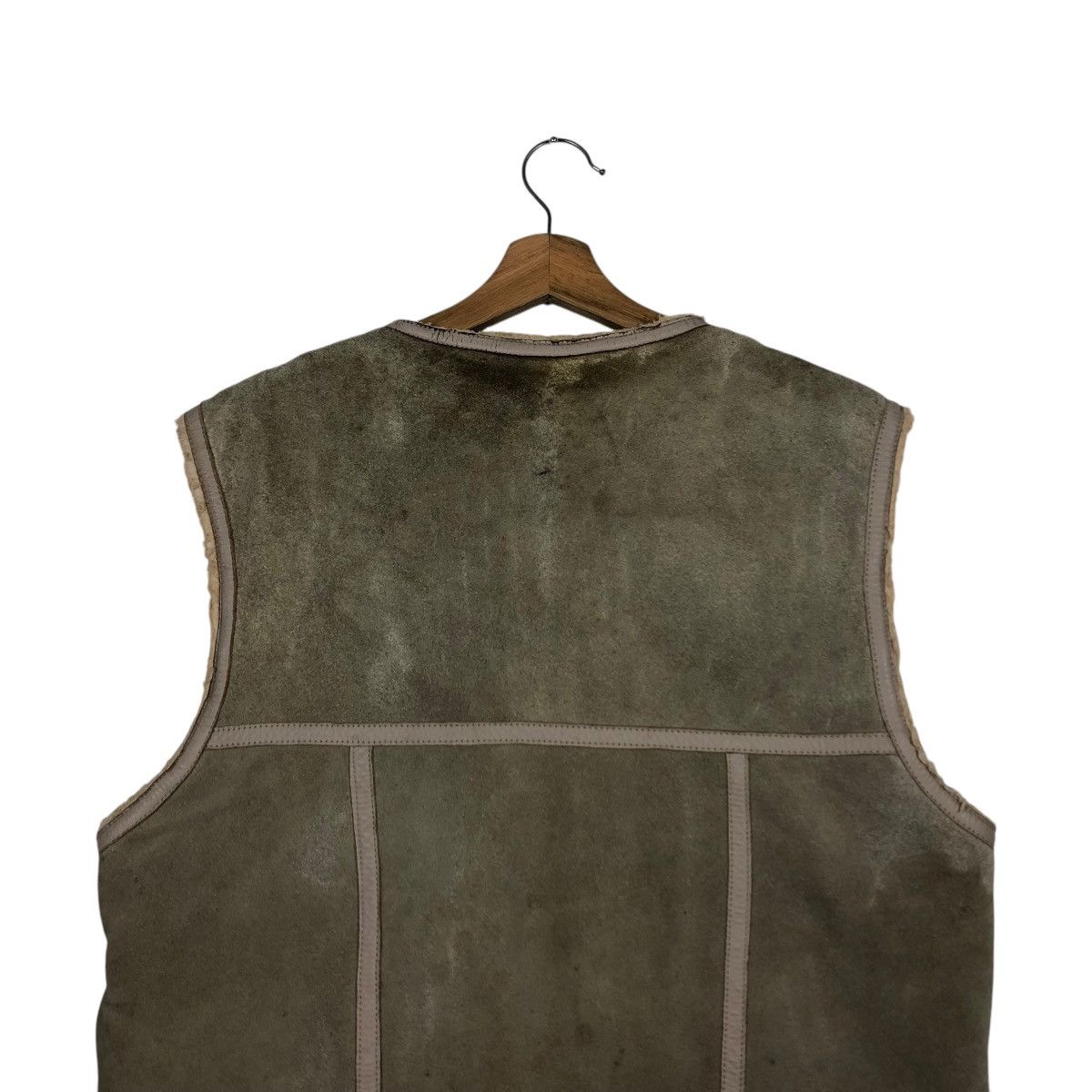 Japanese Brand 🔥VINTAGE GENUINE LEATHER TANK TOP SLEEVELESS NEXT STAGE Size US S / EU 44-46 / 1 - 11 Thumbnail
