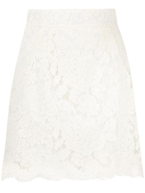 Dolce & Gabbana DOLCE & GABBANA Women Mid Skirts F4B7LT FLRE1W0001 White Size 26" / US 2 / IT 38 - 1 Thumbnail