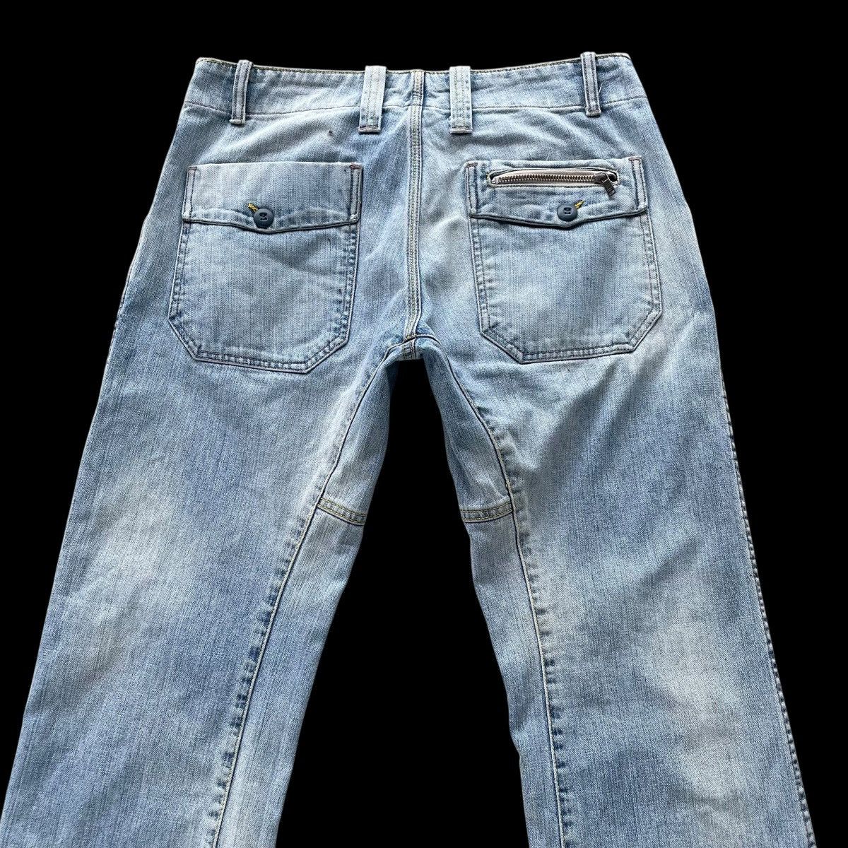 Diesel DIESEL INDUSTRY FLARE SPIRAL CUT FLY BUTTON DENIM PANTS Size US 30 / EU 46 - 9 Thumbnail