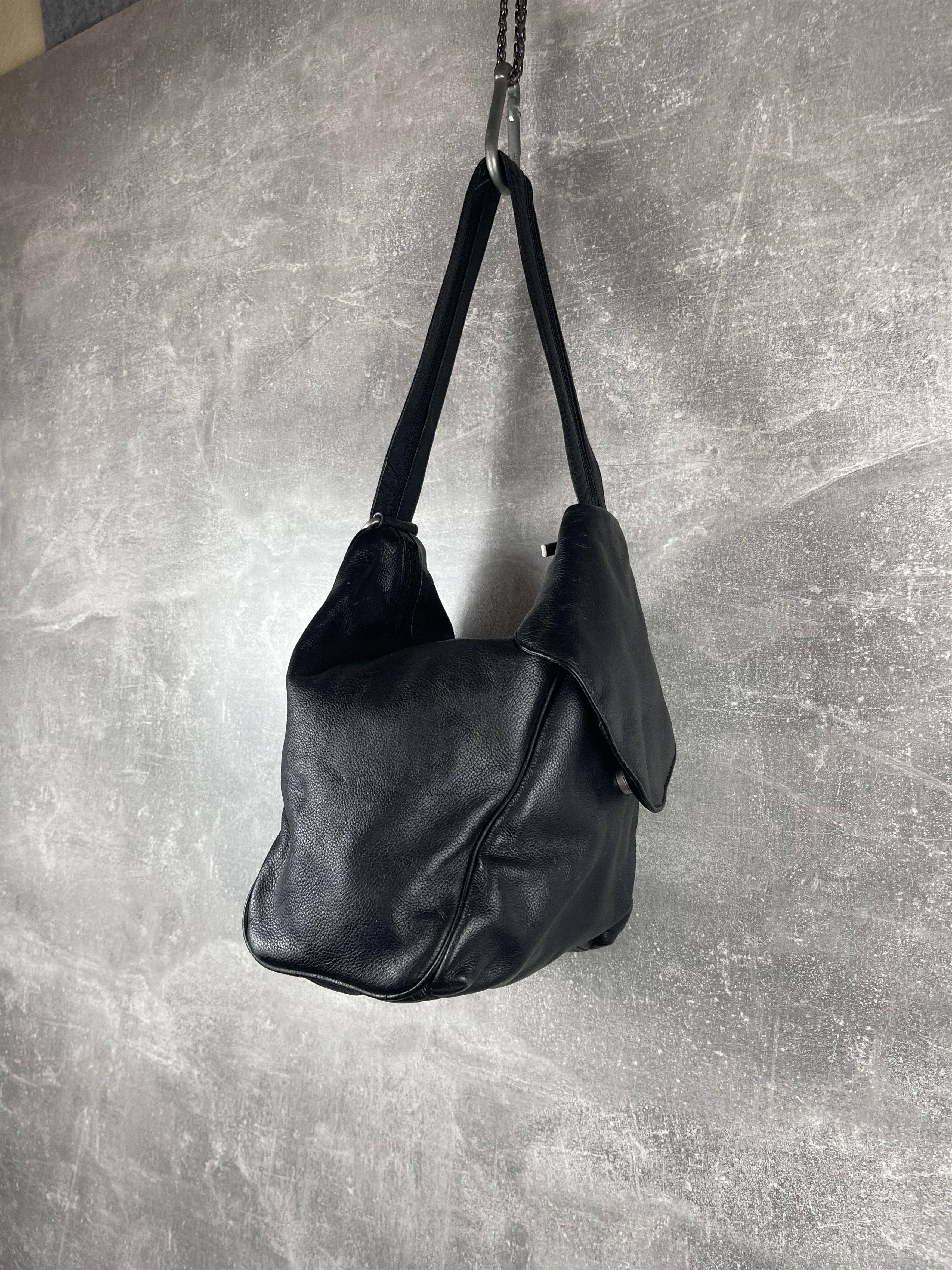 Seditionaries Artisan leather black avant garde transformer bag bacpack Size ONE SIZE - 4 Thumbnail