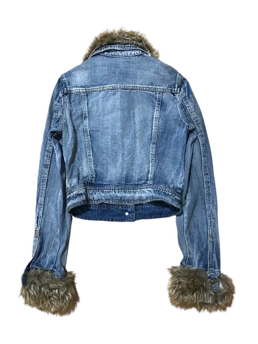 If Six Was Nine × Japanese Brand × Le Grande Bleu (L.G.B.) Japanese LGB style “unknwn” fur denim jacket Size US M / EU 48-50 / 2 - 2 Thumbnail