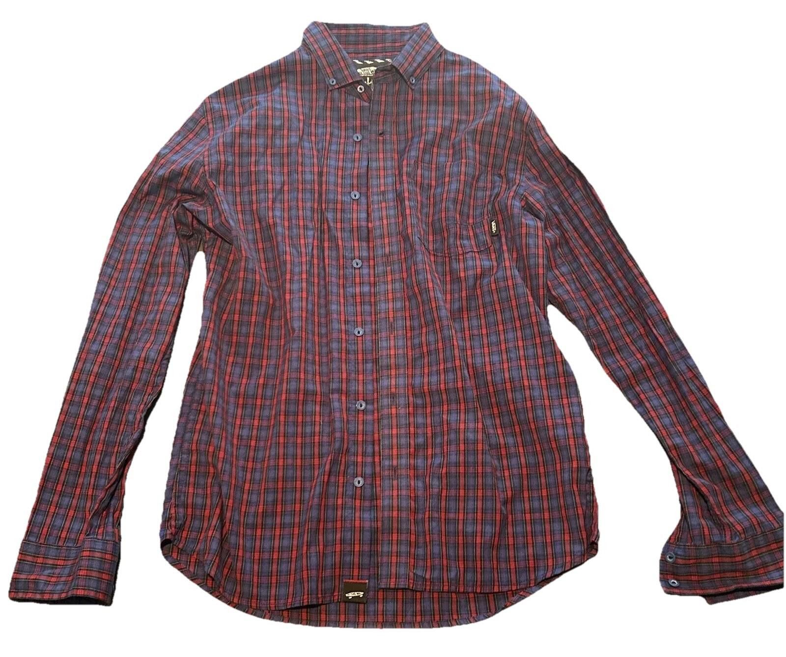 Vans Vans off the Wall Johnny Layton Red Flannel Button Up Medium Size US M / EU 48-50 / 2 - 1 Thumbnail