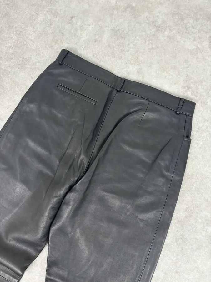 Gucci 2000s Gucci Black Minimalist Leather Slim Pants by Tom Ford Size US 30 / EU 46 - 7 Thumbnail