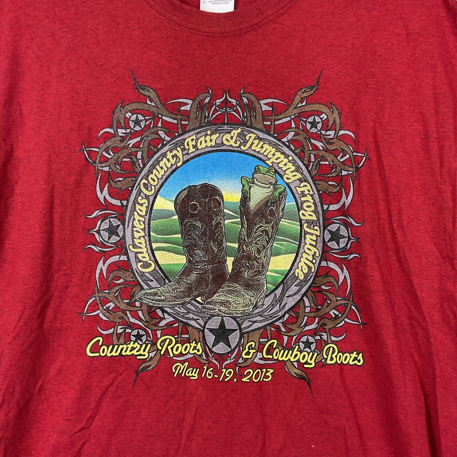 Gildan Vintage Gilman Shirt Men's Large Calaveras County Fair Jump Size US L / EU 52-54 / 3 - 4 Thumbnail