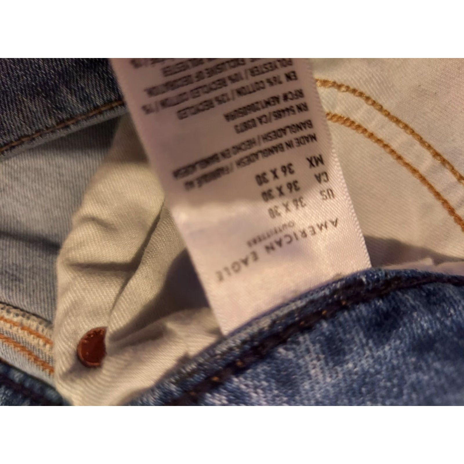 American Eagle Outfitters Mens American Eagle Outfitters Jeans 36x30 38x30 Classic Straight Denim Pants Size US 36 / EU 52 - 5 Thumbnail