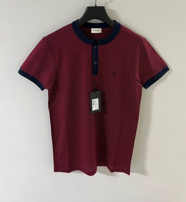 Saint Laurent Paris Saint Laurent Paris Men's Short Sleeve Polo- Size US S / EU 44-46 / 1 - 1 Thumbnail