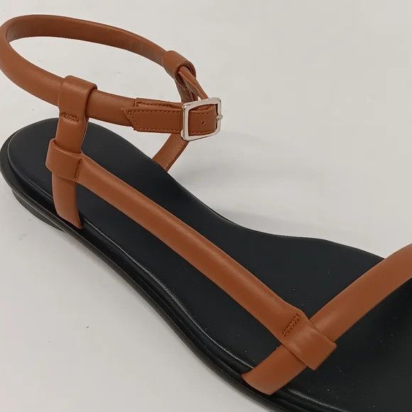Lafayette 148 LAFAYETTE148 Copper Calfskin Leather City Sandals - US8.5 Size US 8.5 / IT 38.5 - 6 Thumbnail