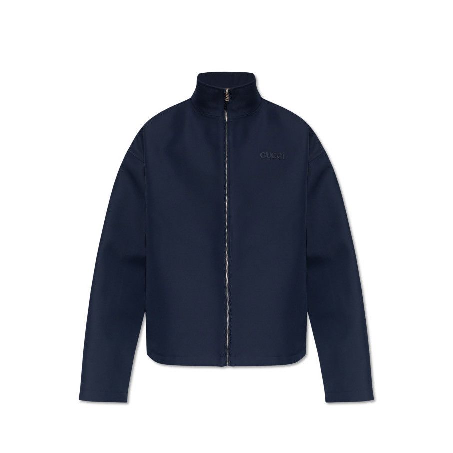 Gucci GUCCI Navy Blue Jacket New & Authentic (Men's size:L;) Size US L / EU 52-54 / 3 - 1 Preview