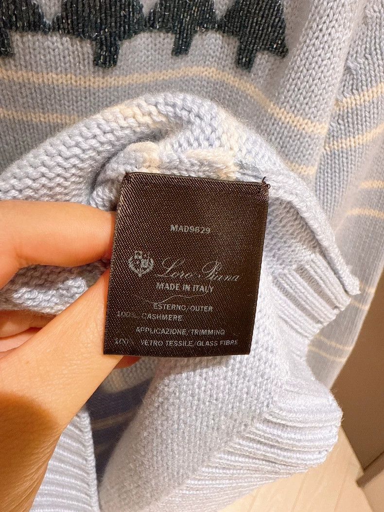 Loro Piana LORO PIANA Christmas tree cashmere sweater Size L / US 10 / IT 46 - 9 Thumbnail