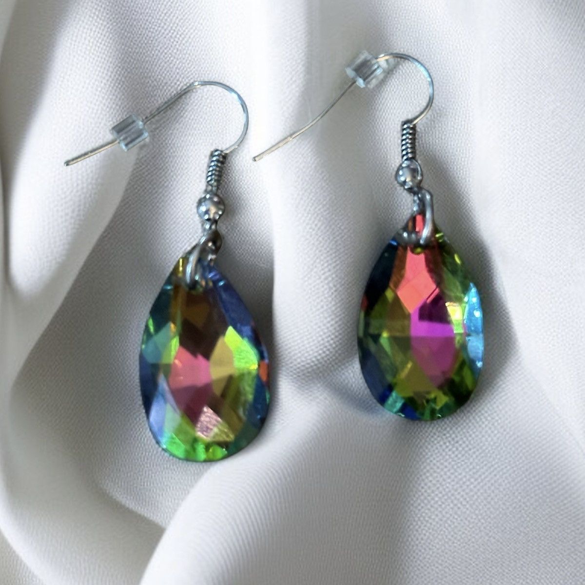 Other Rainbow crystal teardrop dangle earrings Size ONE SIZE - 1 Thumbnail