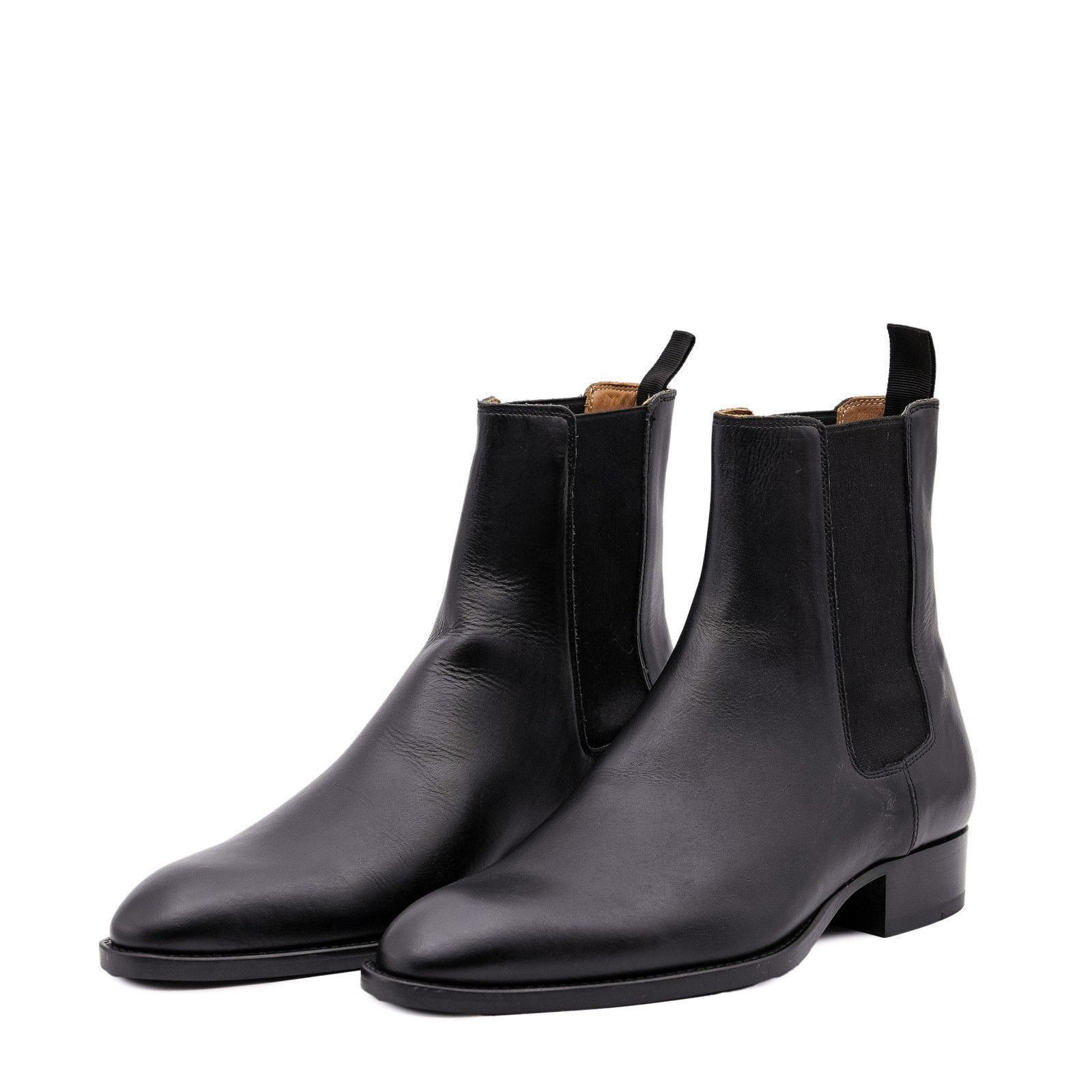 Sandro Paris Men\'s Leather Chelsea Boot – EU 43 / US ~10 – Black Sandro Men main image 4