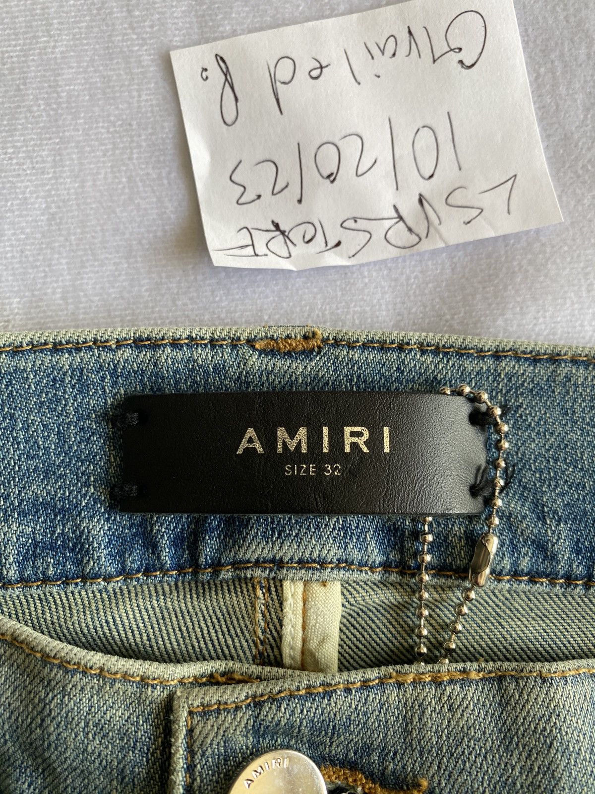 Amiri AMIRI Art Patch Painted Jean Classic Indigio OG 32 Size US 32 / EU 48 - 6 Thumbnail