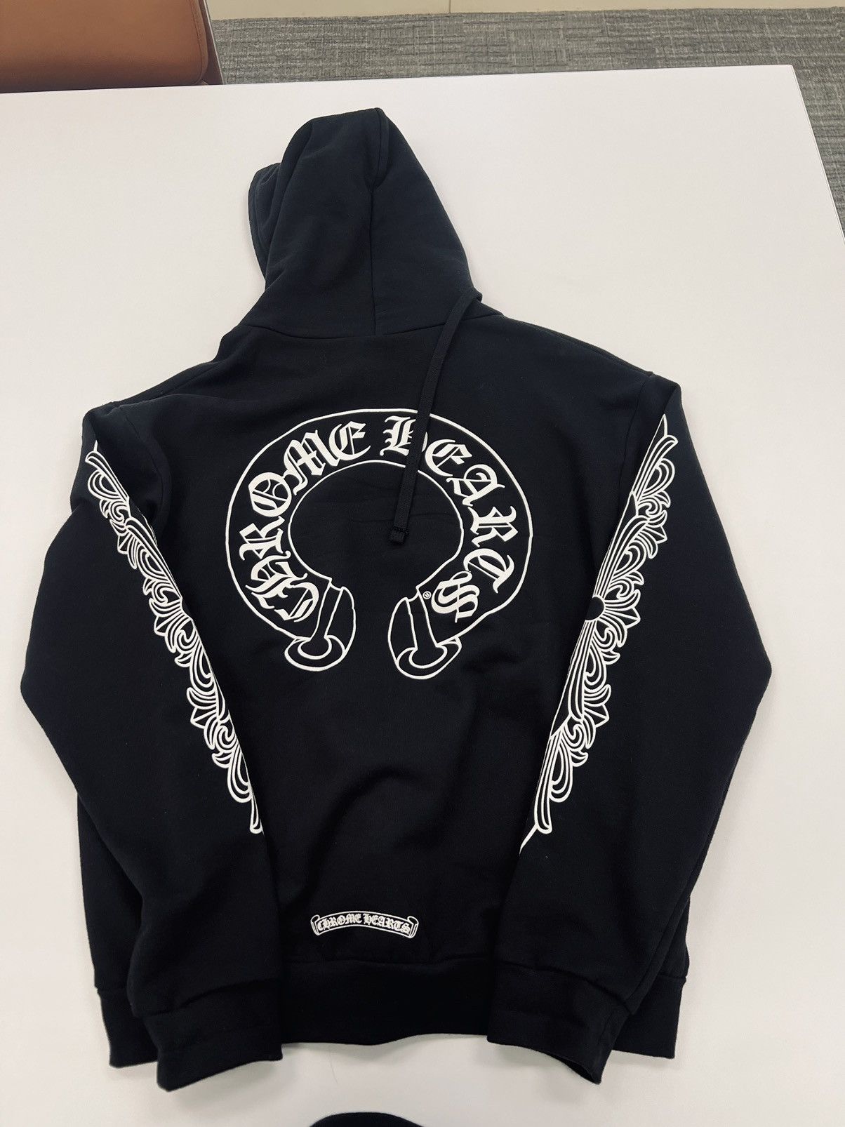 Chrome Hearts Chrome hearts horseshoe logo zip up hoodie size M | Grailed