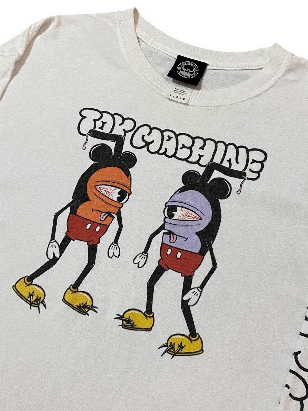 Toy Machine Y2k Toy Machine Rip Off Mickey Mouse Longsleeve Skate Tees Size US XL / EU 56 / 4 - 3 Thumbnail