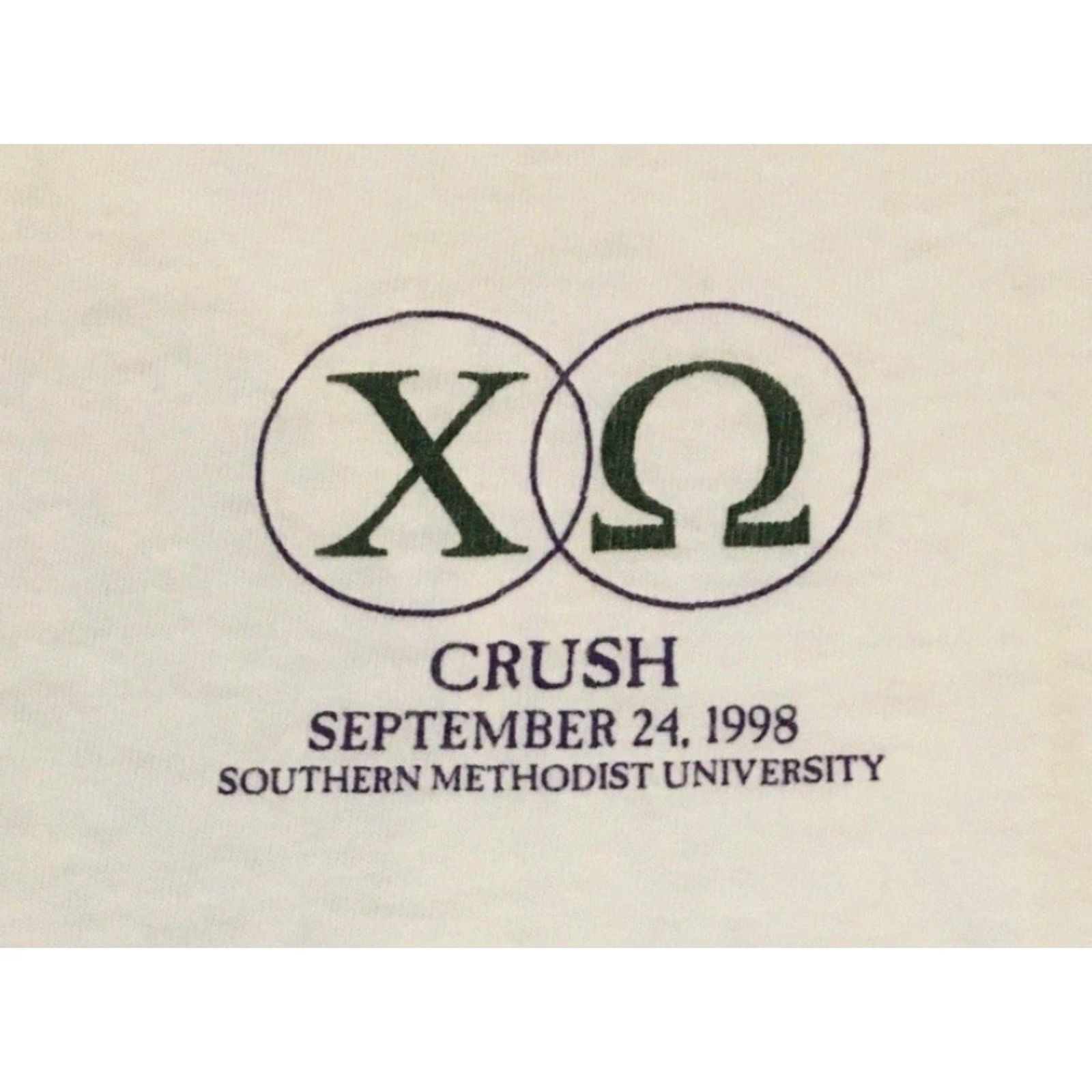 Omega Vtg 90s SMU Chi Omega Faded Planet Earth Shirt S College Sorority Frat Grunge Size US S / EU 44-46 / 1 - 4 Thumbnail