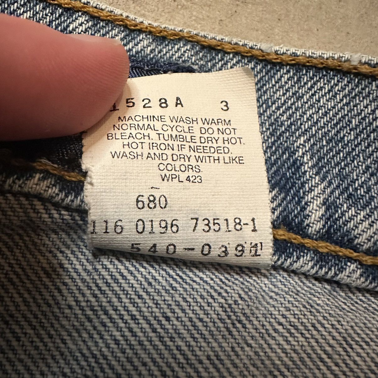 Levi's Vintage 90s Levis 540 Washed Denim Bronze Tab Blue Jeans Size US 36 / EU 52 - 10 Thumbnail