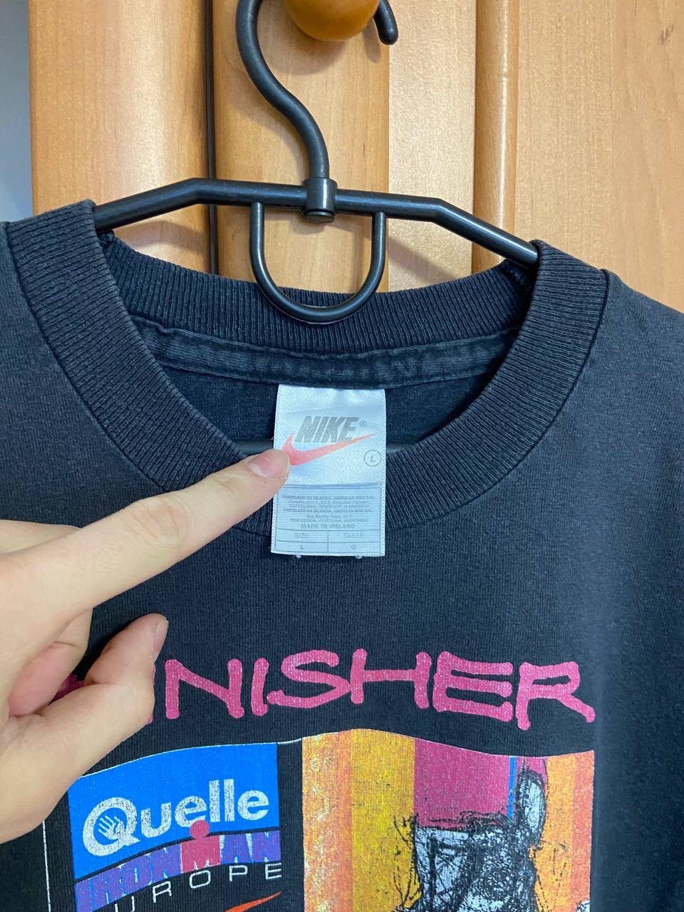 Nike Vintage Nike Quelle Ironman Europe T-Shirt 1996 Size US L / EU 52-54 / 3 - 4 Thumbnail