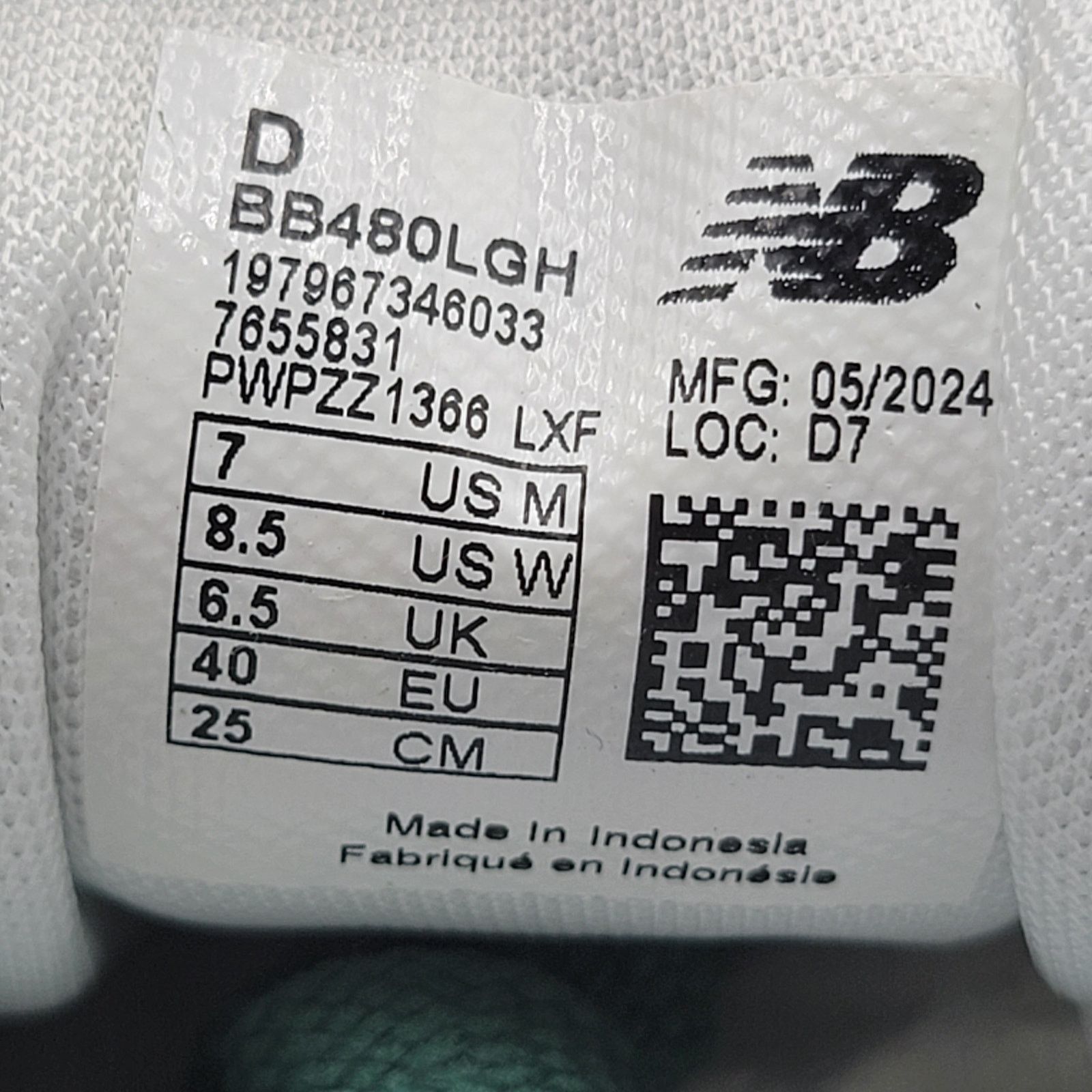New Balance New Balance 480 'Team Forest Green' Sz 7 BB480LGH Size US 7 / EU 40 - 8 Thumbnail