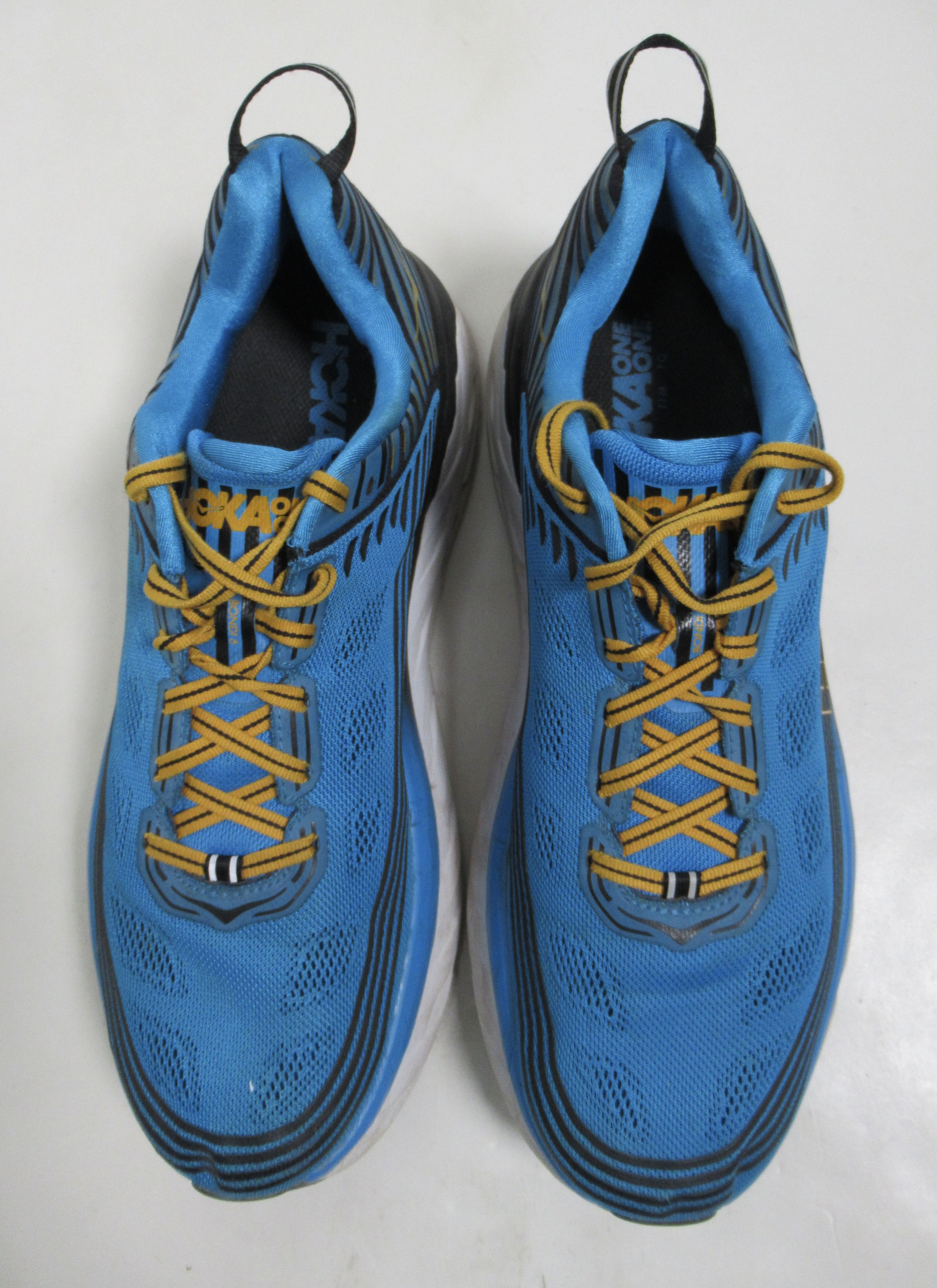 Hoka Hoka Bondi 6 Running Sneakers Dresden Blue Black 1019269 Size US 12.5 / EU 45-46 - 3 Thumbnail