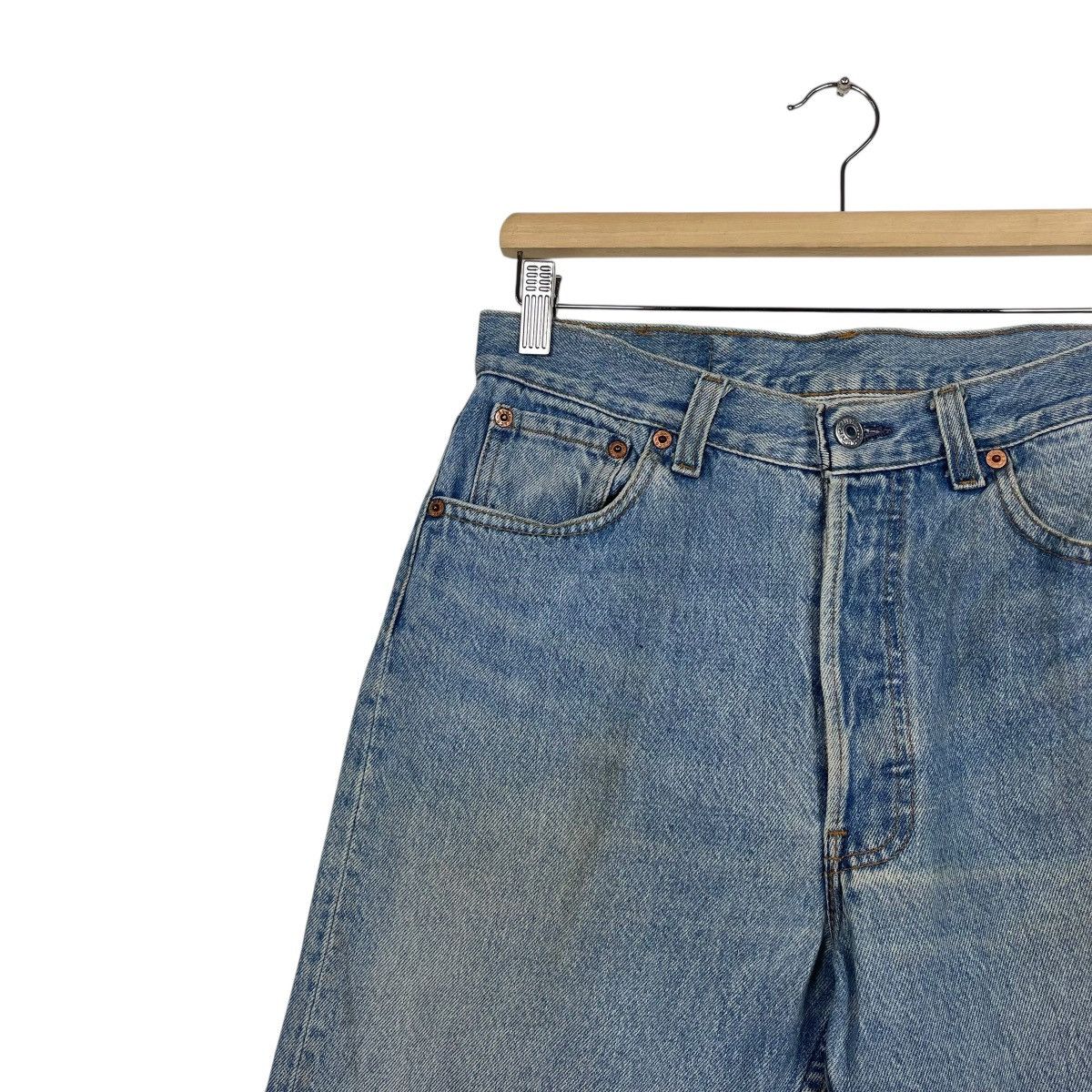 Levi's Vintage 90s Levis 501xx Button Fly Distressed Denim W31 Size US 31 - 6 Thumbnail