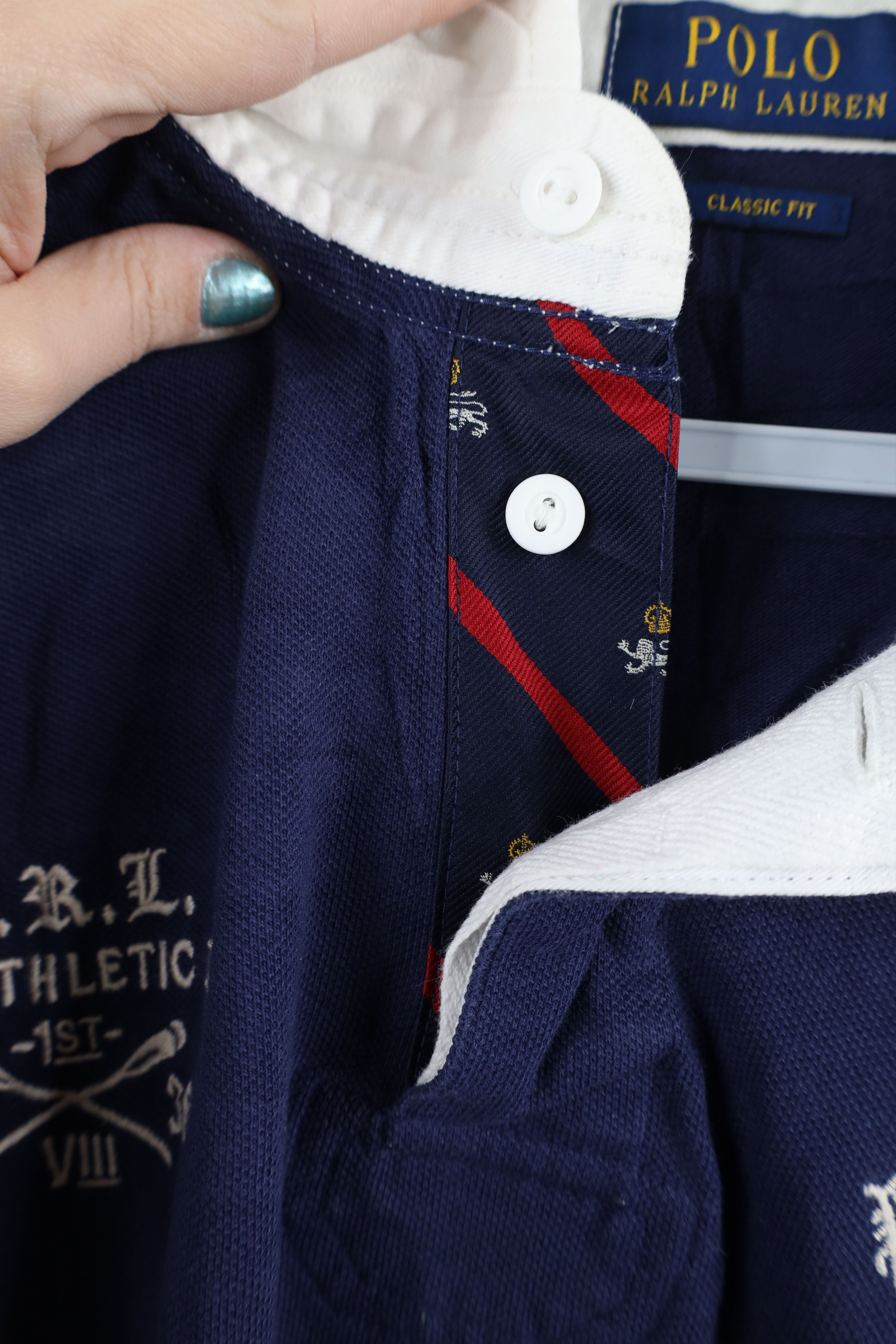 Ralph Lauren Vintage Ralph Lauren Cup Rowing Long Sleeve Rugby Polo Size US XXL / EU 58 / 5 - 8 Thumbnail