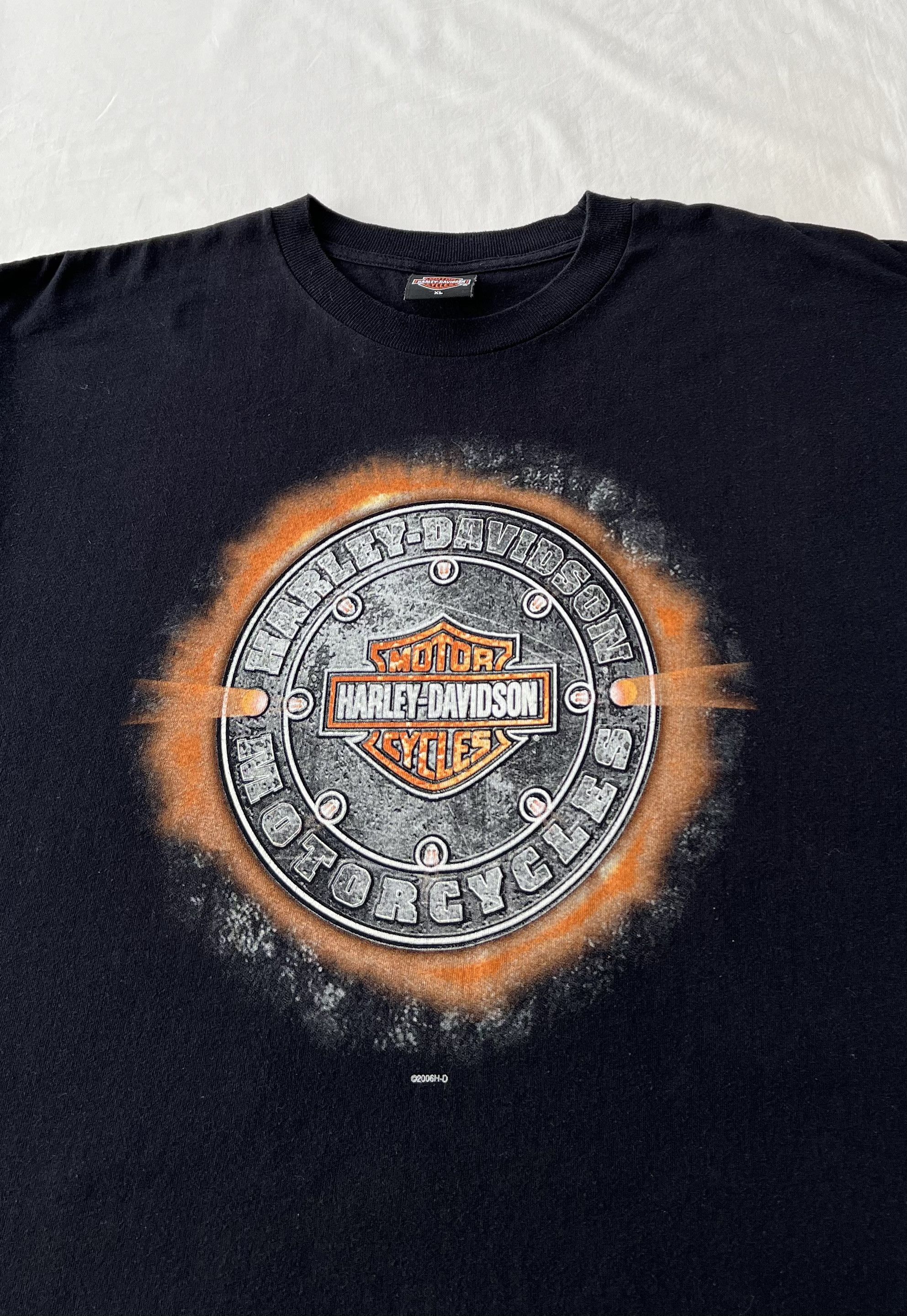 Harley Davidson Vintage 2006 Harley Davidson Motorcycle Oxford Uk T-shirt Size US XL / EU 56 / 4 - 5 Thumbnail