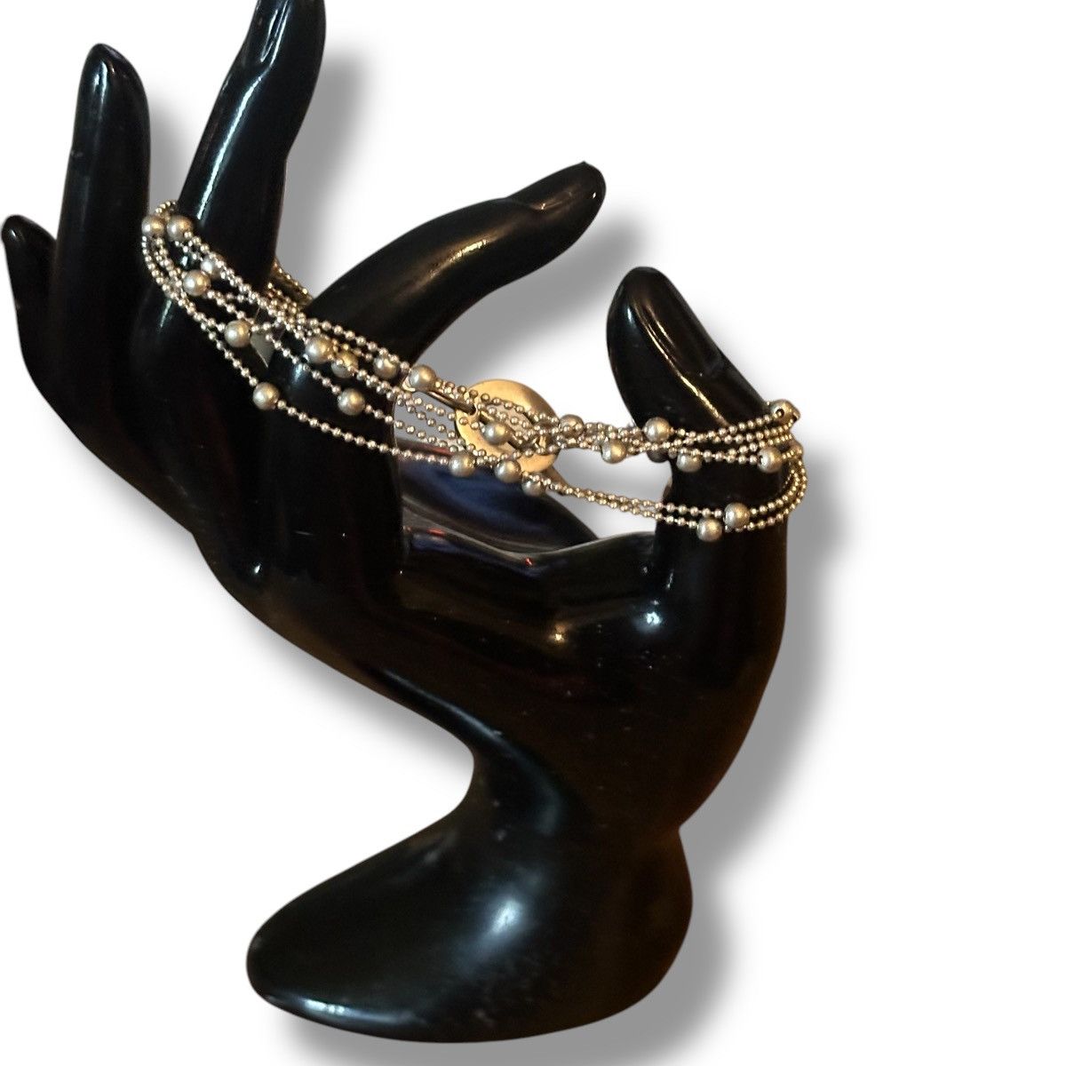 Other Silver tone multi strand ball chain toggle bracelet Size ONE SIZE - 2 Thumbnail