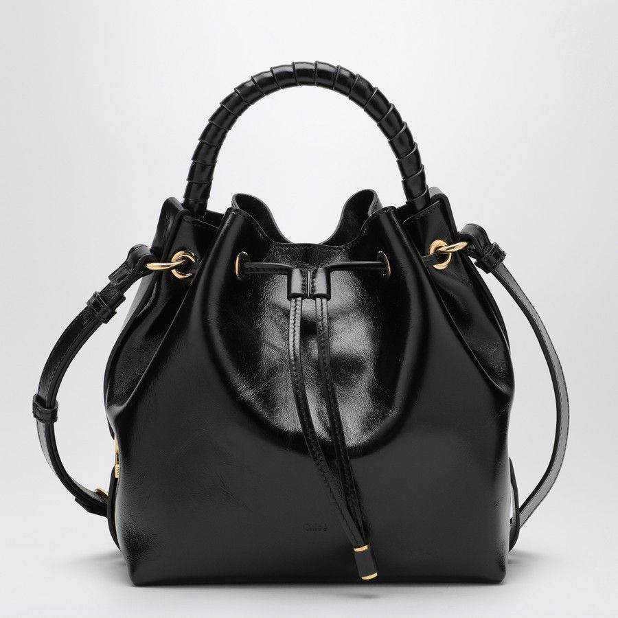 oc11z0525 Size : OS / Leather Bucket Bags in Black