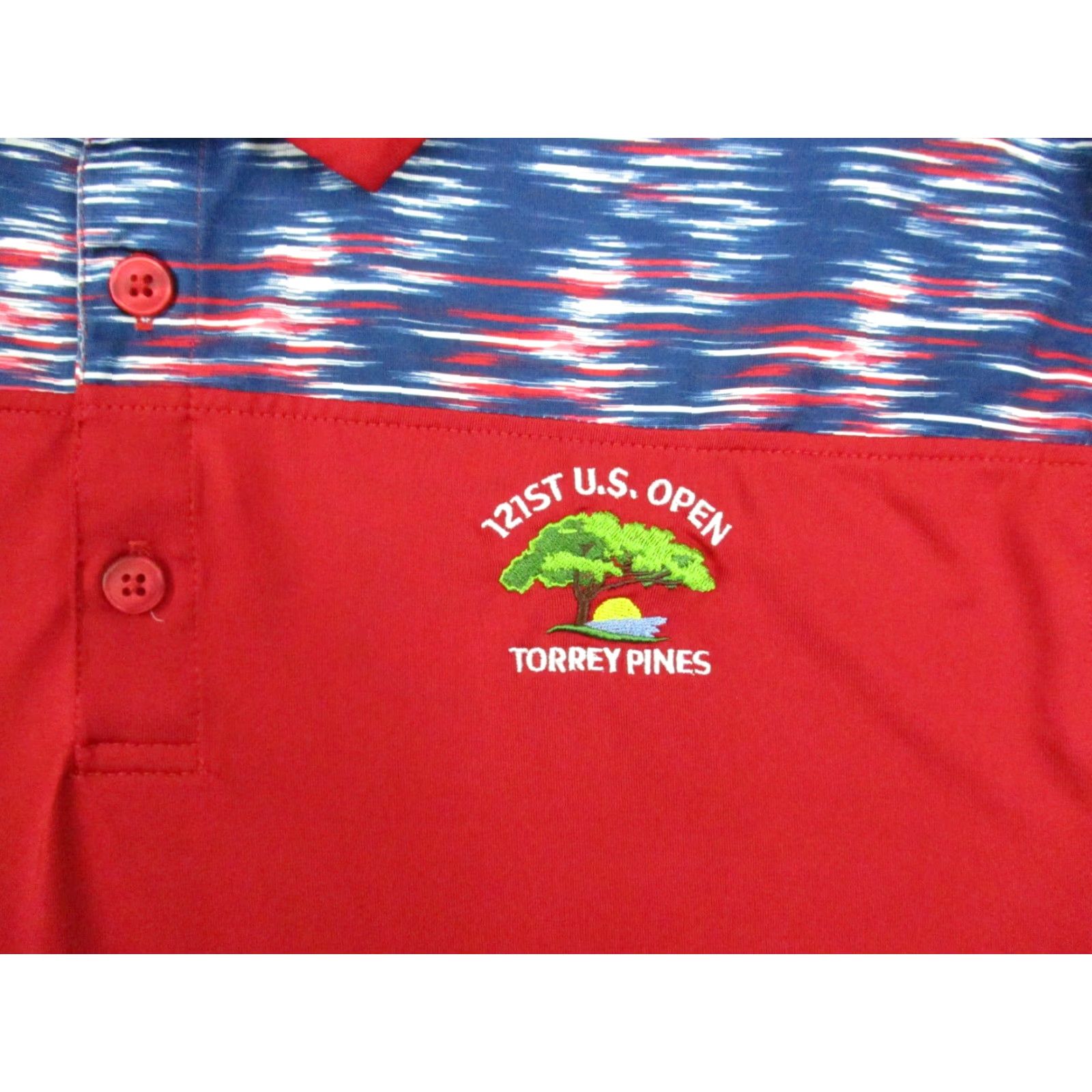 Vintage VINTAGE Official US Open Polo Shirt Large Men’s 121st Torrey Red Blue Unique Design Size US L / EU 52-54 / 3 - 2 Thumbnail