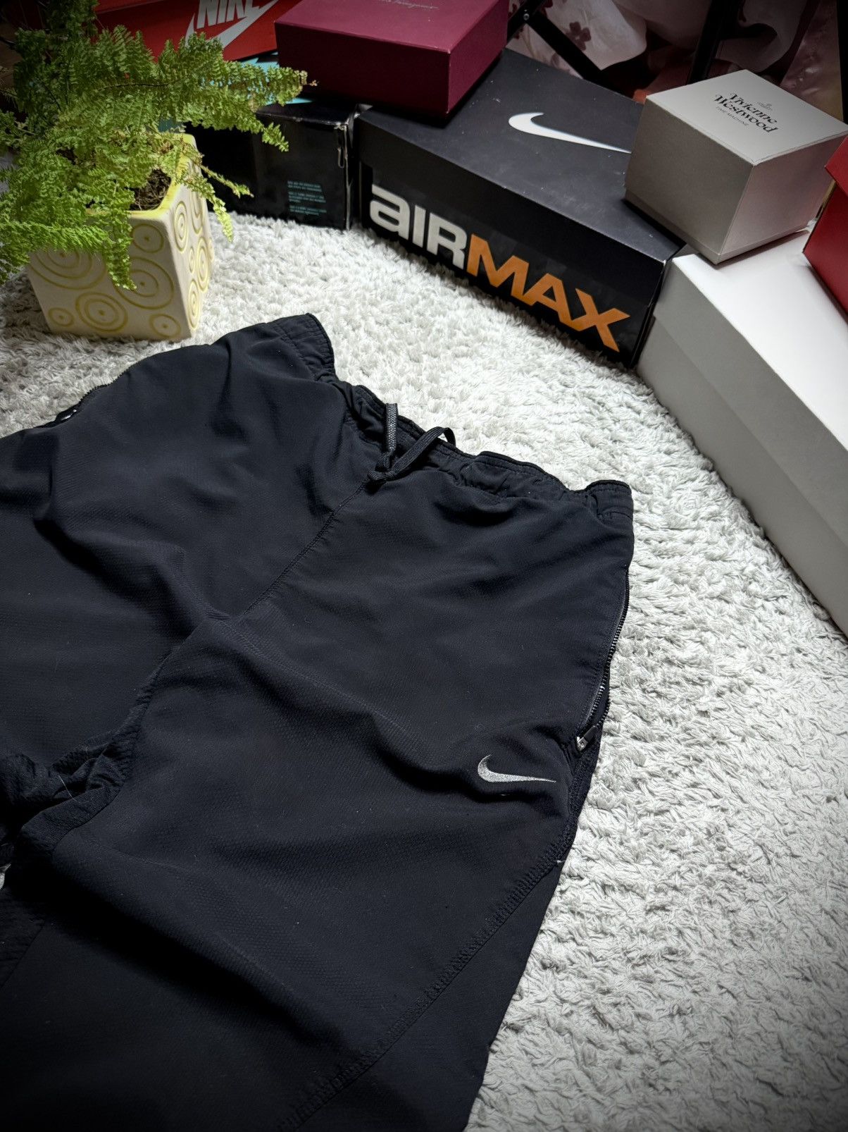 Nike 00s Nike Pants Rare Vintage Logo Swoosh Drill Streetwear Tn Size US 32 / EU 48 - 2 Thumbnail
