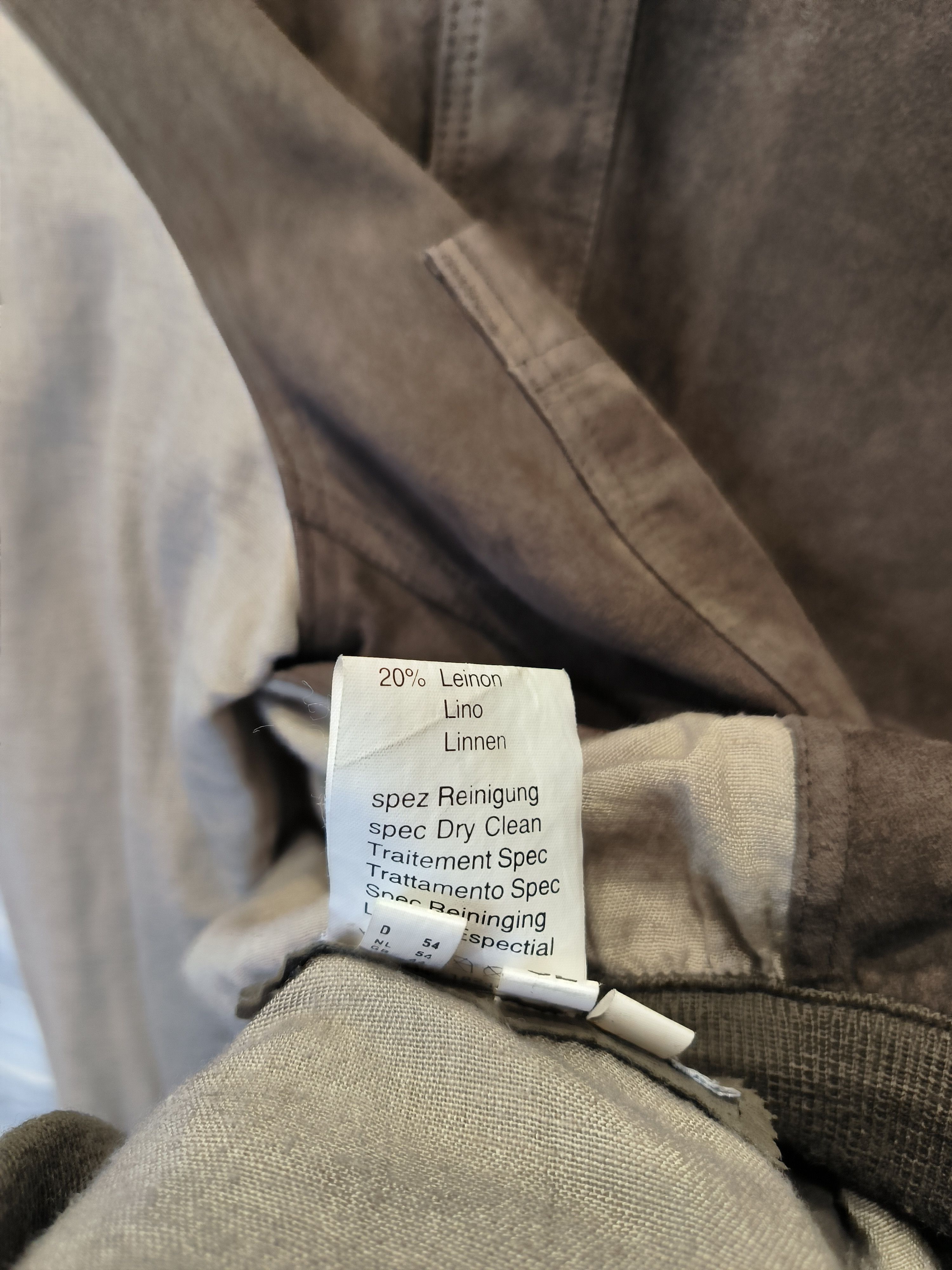 Other × Vintage M.Flues Vintage Leather Jacket Linen Size US L / EU 52-54 / 3 - 6 Thumbnail