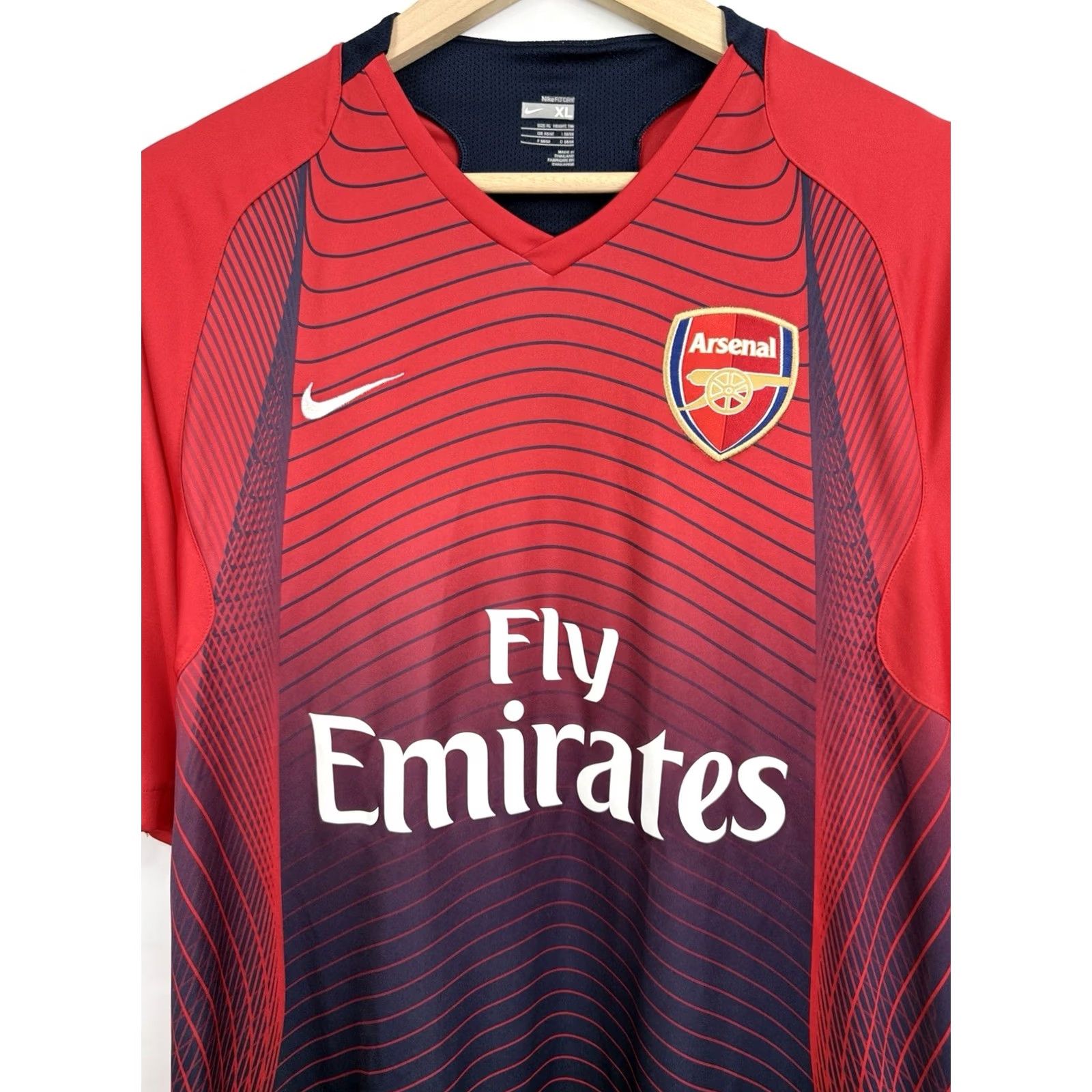 Nike VINTAGE Nike Arsenal Jersey Soccer Football Shirt XL Men Red 2007/08 Size US XL / EU 56 / 4 - 4 Thumbnail
