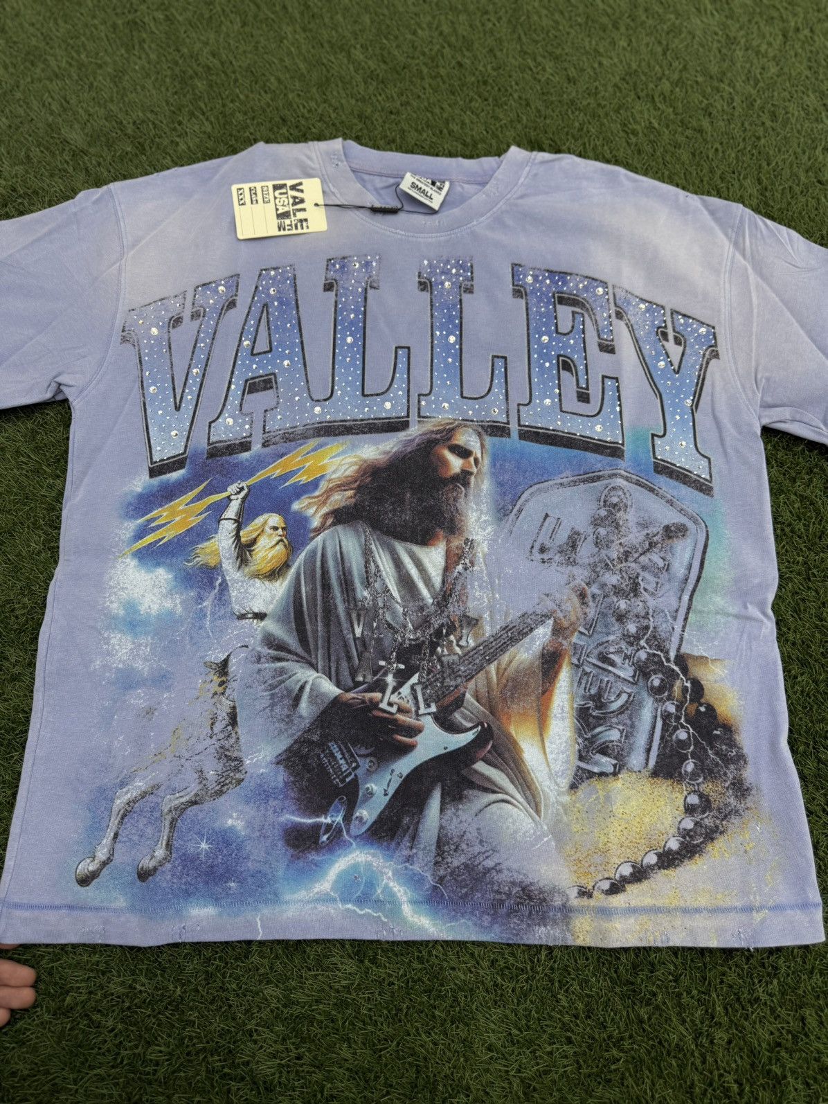Vale Valley Dreams Holy Metal Bling Tee Size Small (NEW) Size US S / EU 44-46 / 1 - 1 Thumbnail
