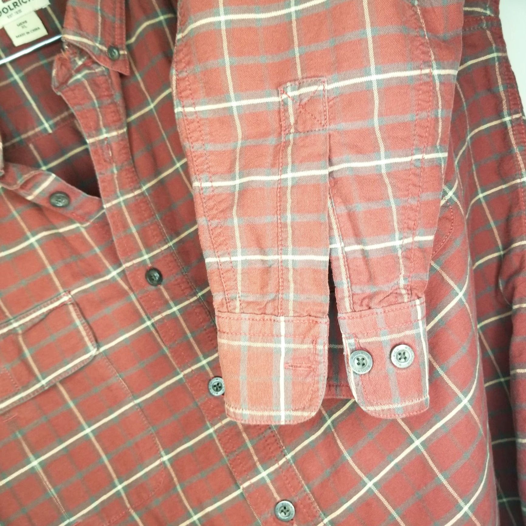 Vintage VINTAGE Woolrich Shirt Men XL Red Plaid Long Sleeve Button-Up Size US XL / EU 56 / 4 - 3 Thumbnail