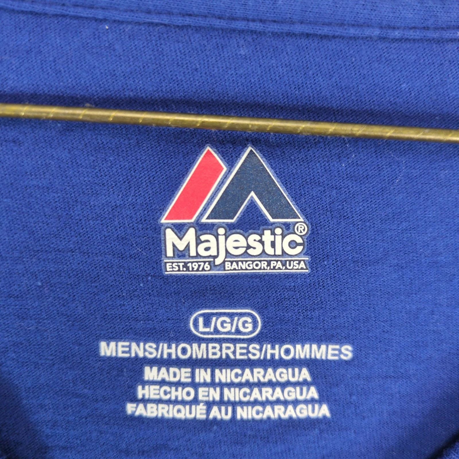Majestic Chicago Cubs Baseball Logo Men's L Graphic T-Shirt Majestic Size US L / EU 52-54 / 3 - 2 Thumbnail