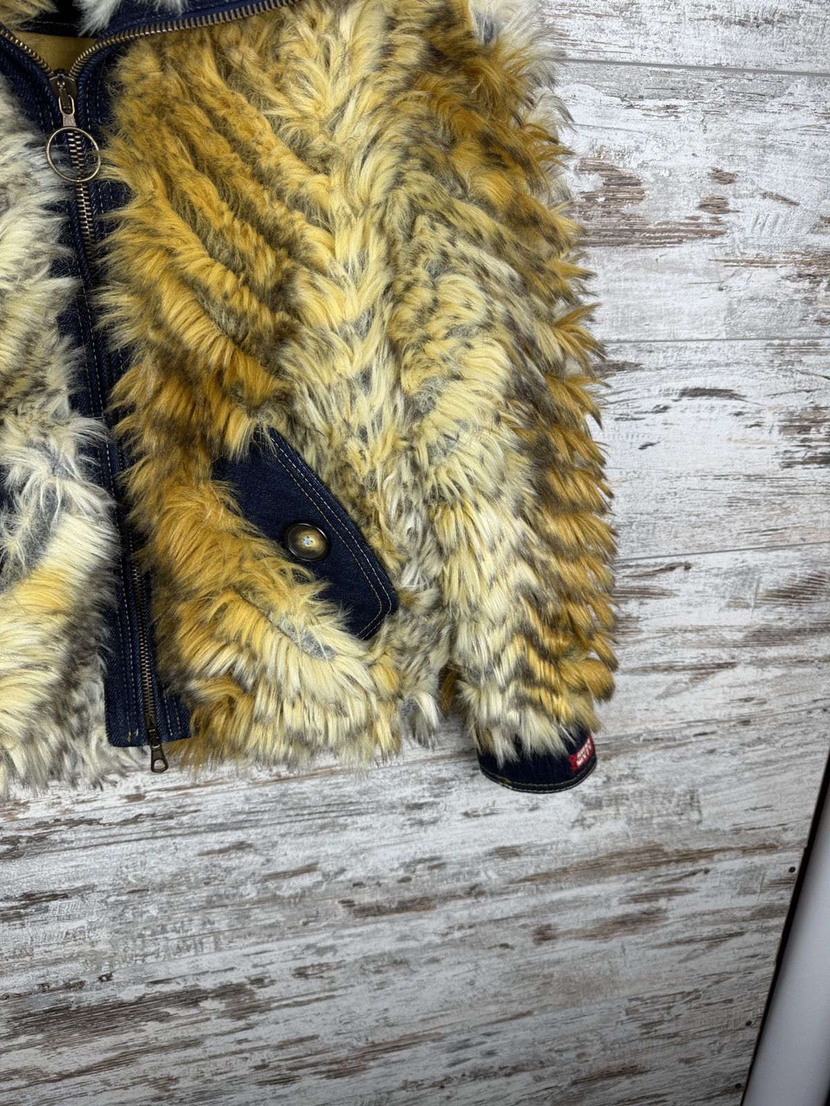 Miss Sixty Miss Sixty Fox Graphic Teddy Faux Fur Coat Y2K Sherpa Jacket Size S / US 4 / IT 40 - 4 Thumbnail