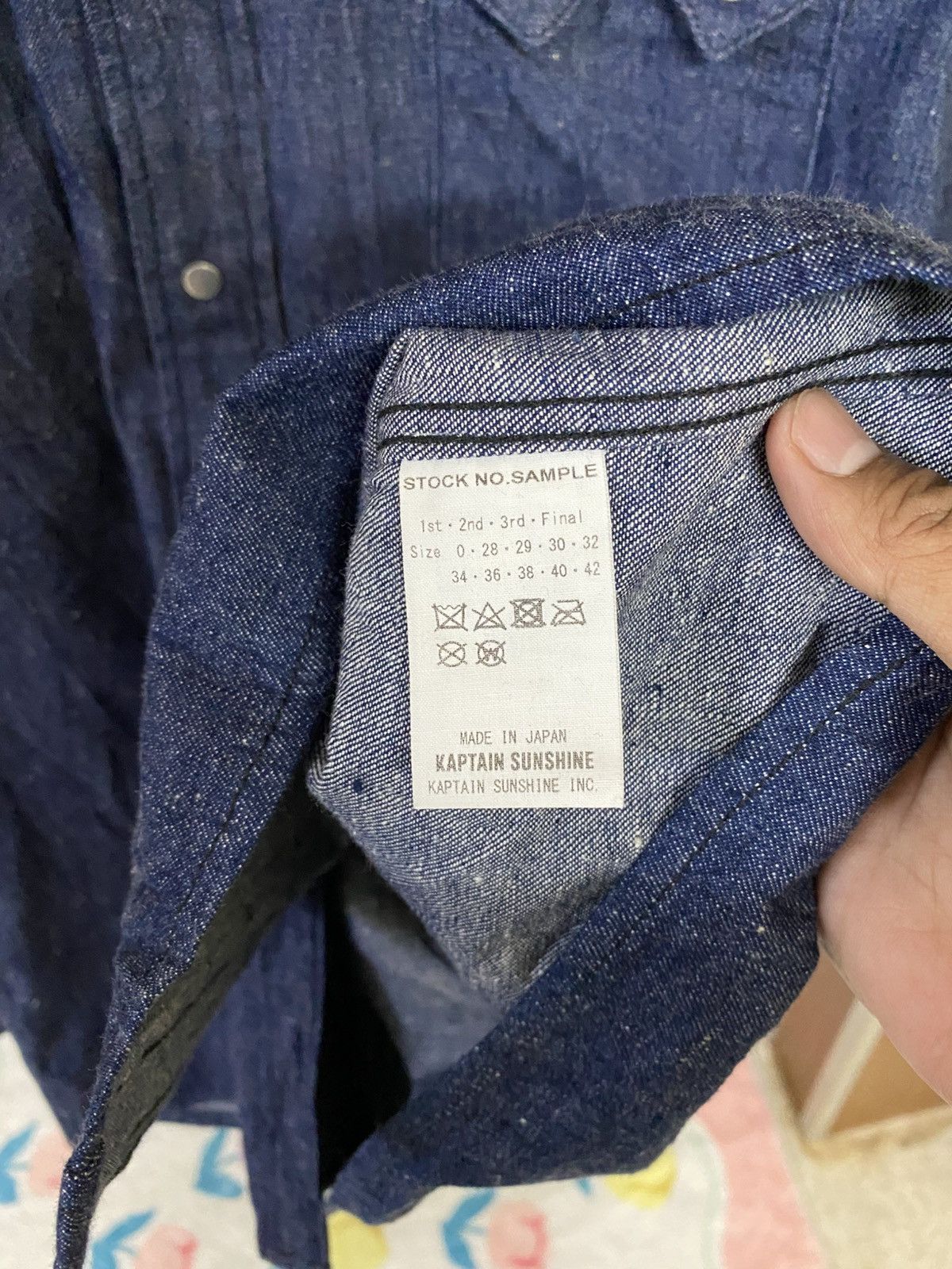 Kaptain Sunshine Western Denim Shirt Size US XL / EU 56 / 4 - 10 Thumbnail
