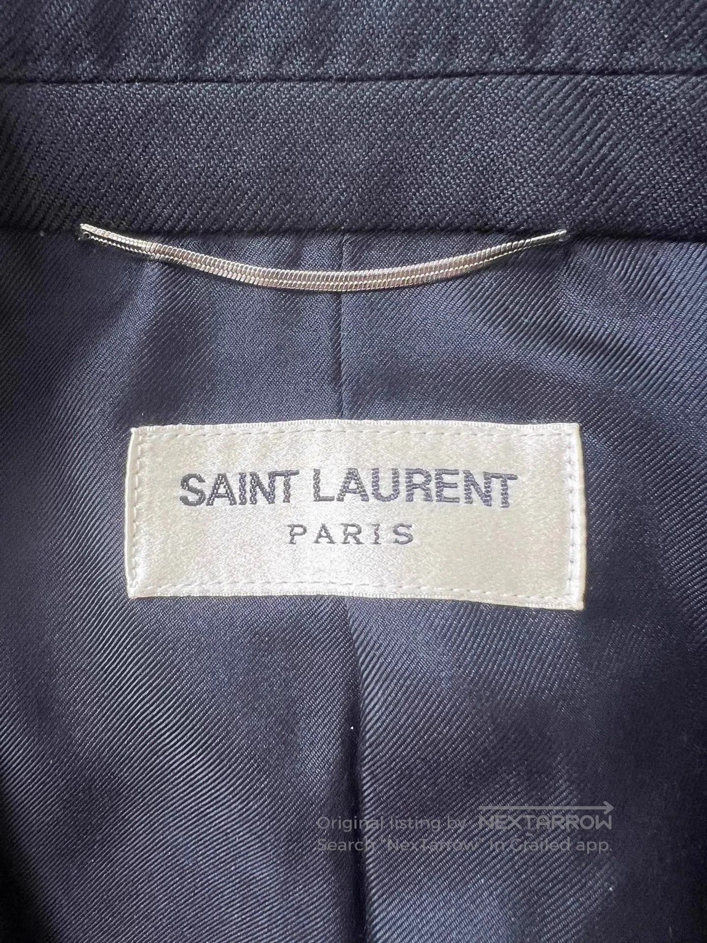 Saint Laurent Paris Black Single-Button Blazer. Size US M / EU 48-50 / 2 - 4 Thumbnail