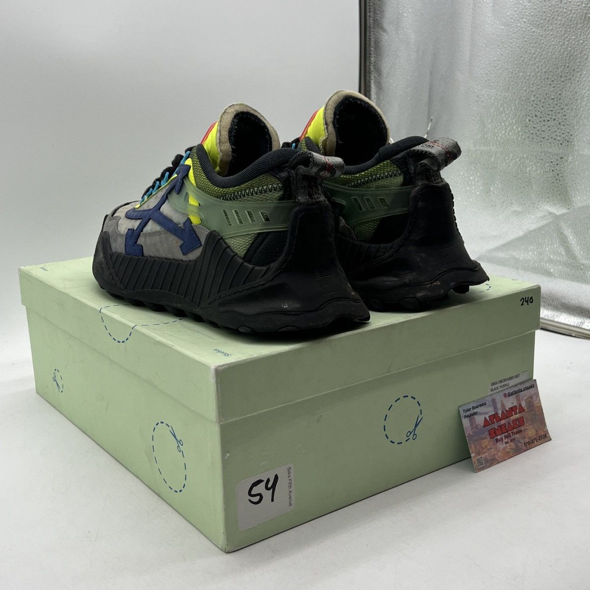 Off-White Off white odsy-1000 black purple Size US 8 / EU 41 - 4 Thumbnail