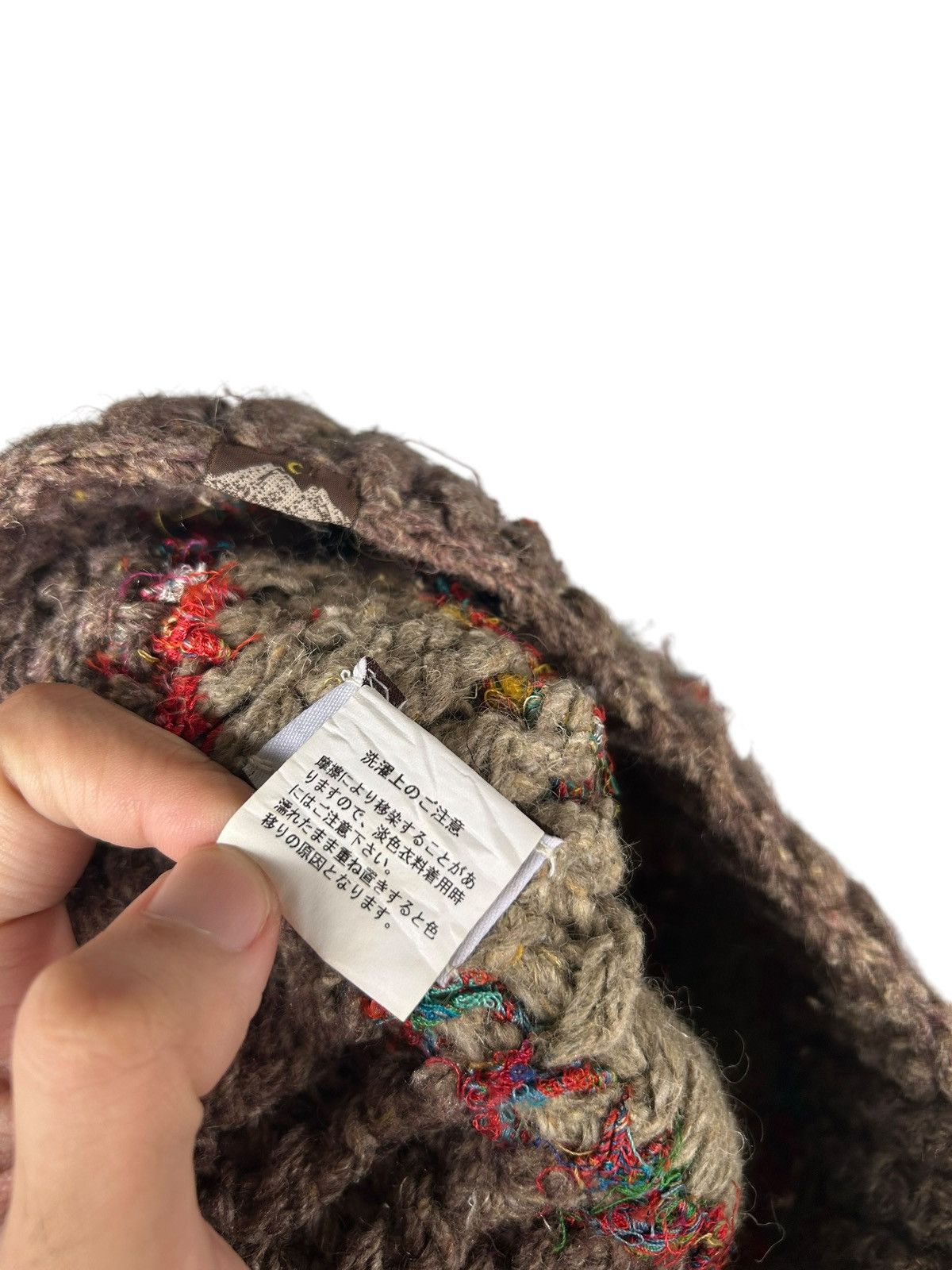 Japanese Brand × Kapital × Vintage Crochet Knitted Canamo Rare wool Beanie Hats ☠️☠️ Size ONE SIZE - 8 Thumbnail