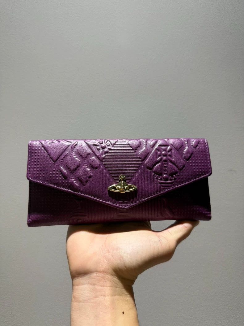 Vivienne Westwood Vivienne Westwood Purple calf leather embossed embossed fo Size ONE SIZE - 1 Thumbnail