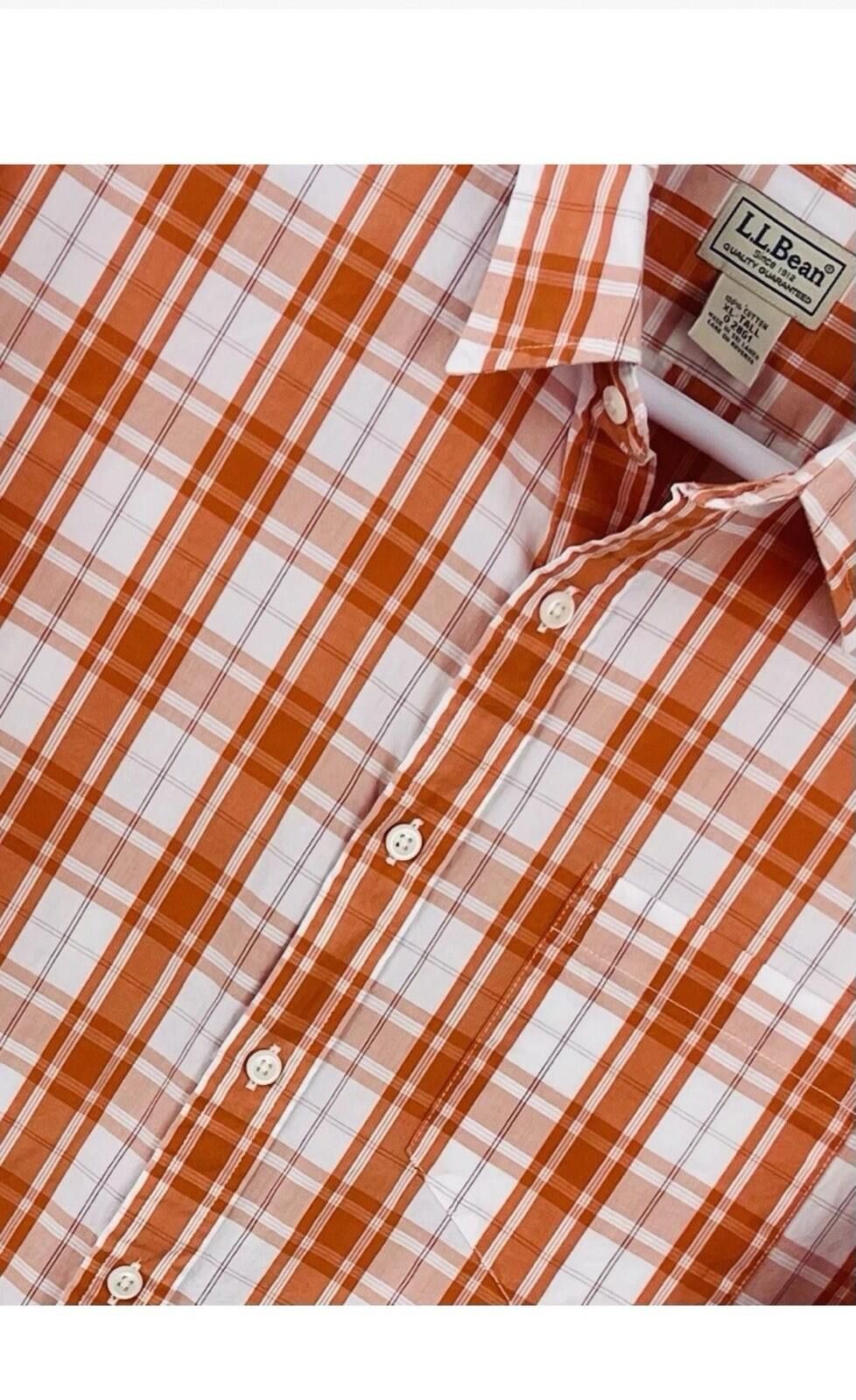 L.L. Bean L.L. Bean Plaid Short Sleeve Shirt Button Up Men’s Cotton Size US XL / EU 56 / 4 - 5 Thumbnail