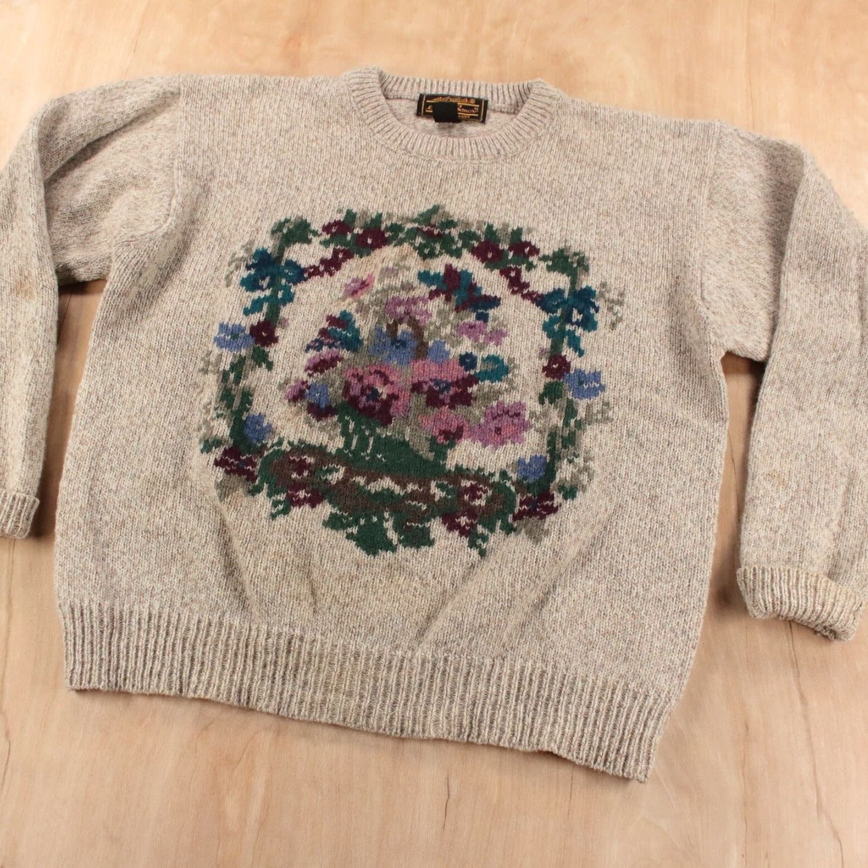 Floral 90s Eddie Bauer Heavy Knit offers Sweate