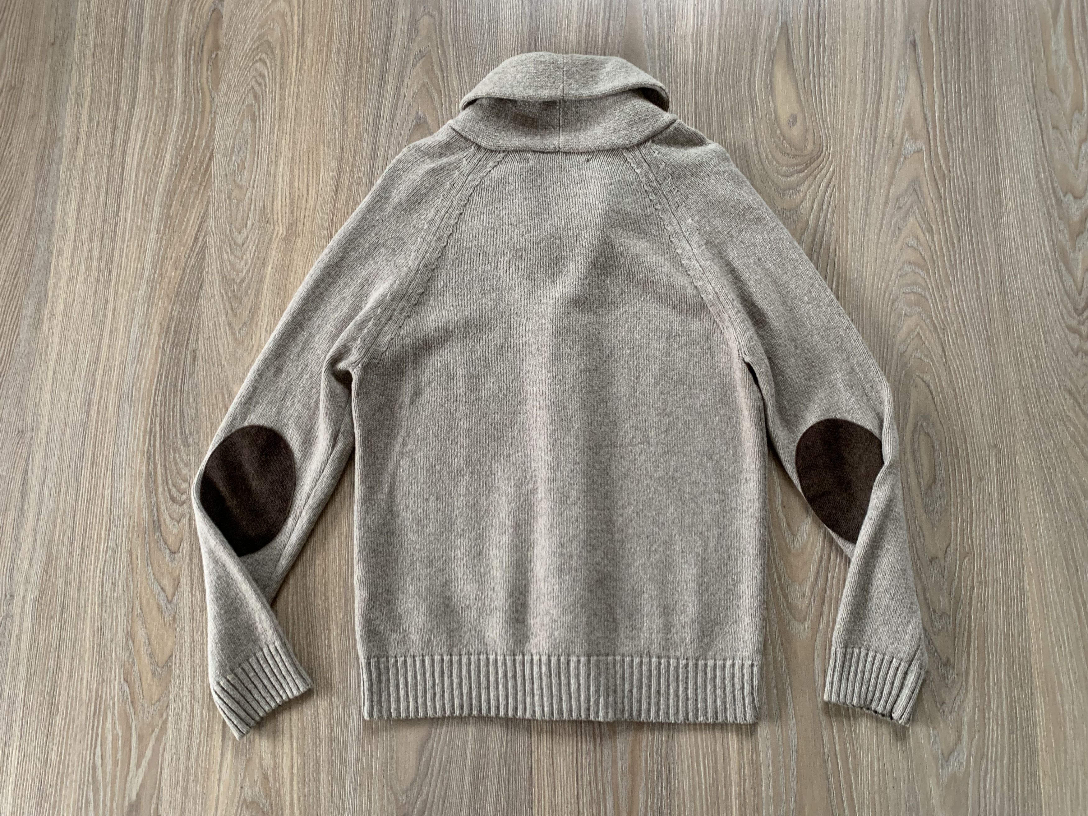 Designer × Zara Zara Man Basic Beige Wool Cardigan Size US L / EU 52-54 / 3 - 3 Thumbnail