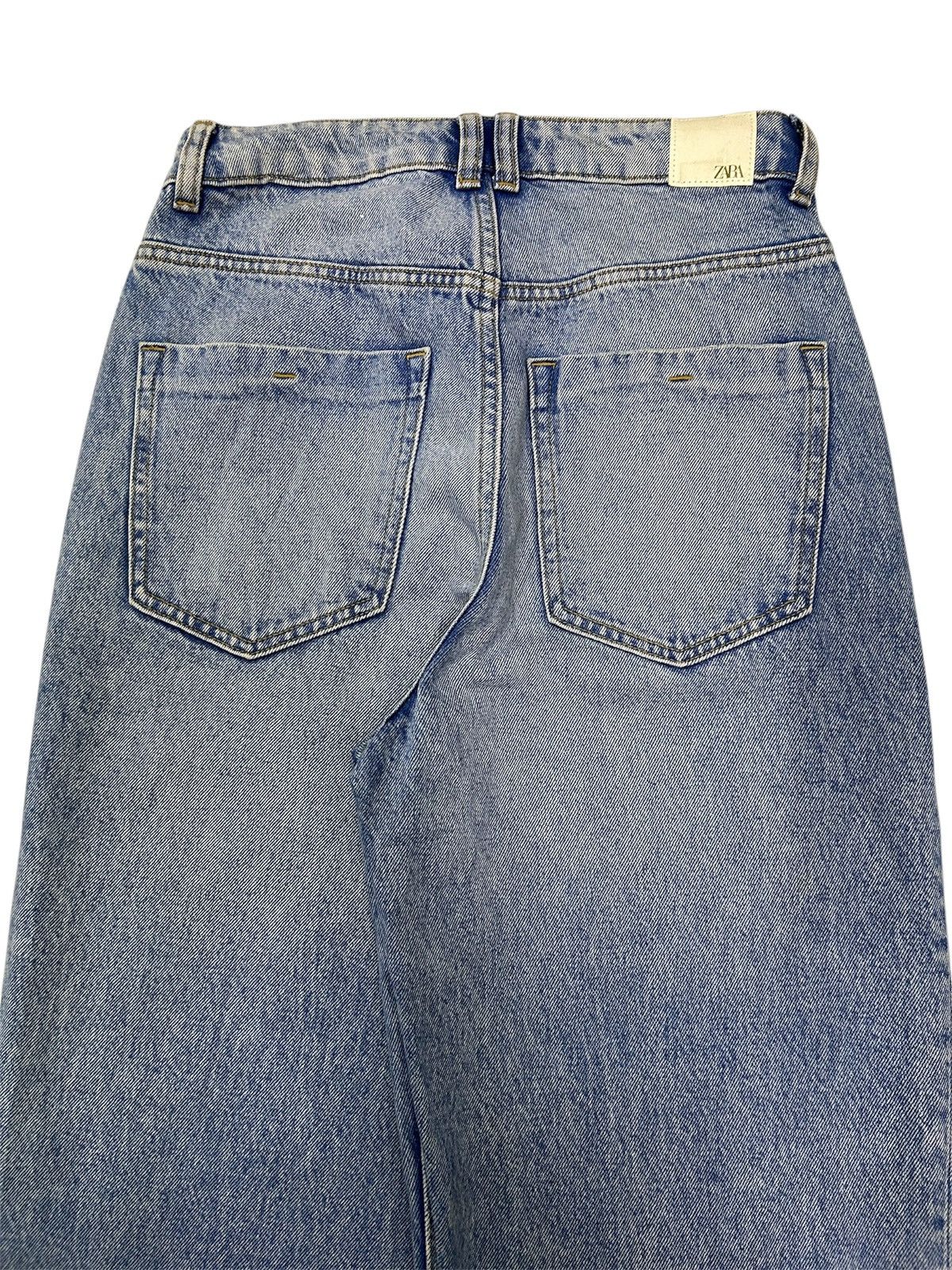 Zara ZARA Blue Wash Distressed Jeans Size US 27 - 5 Thumbnail