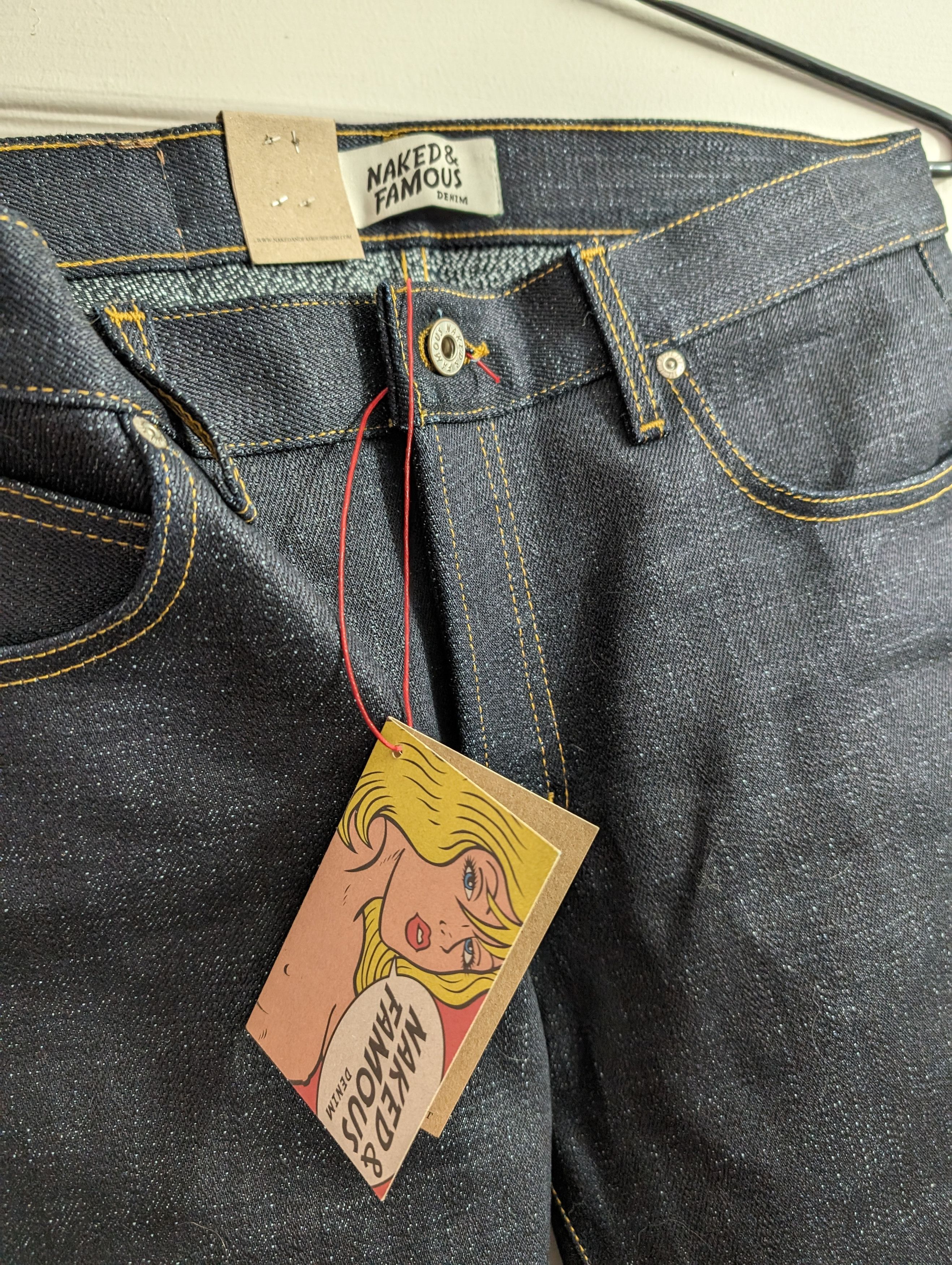 image of Naked Famous Elephant 11 S - Grandrelle Stretch in Indigo, Men's (Size 34)