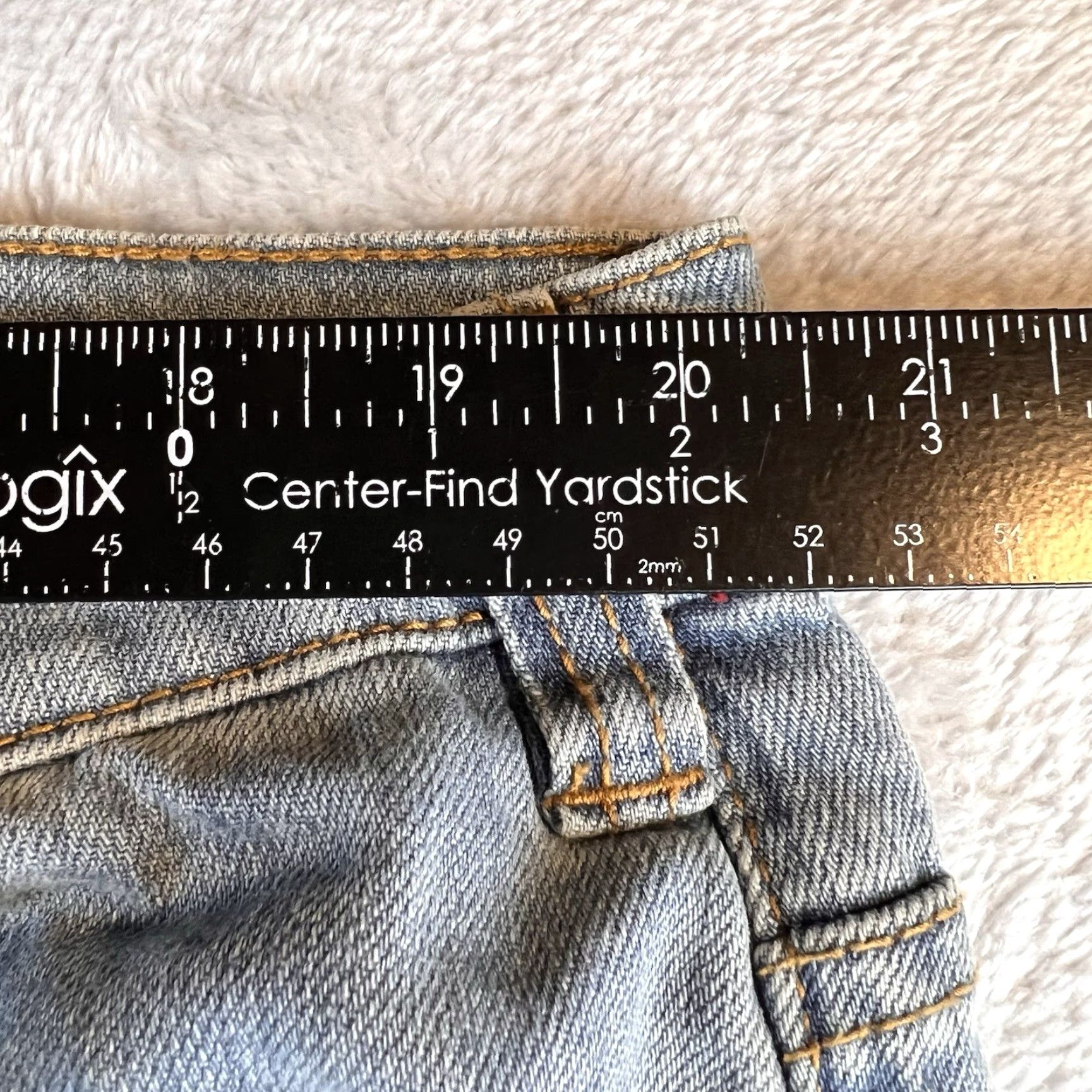 Vintage True Nation Jeans Mens 42x32 Blue Distressed Tapered Regular Jeans Distressed Men Blue 42 42x32 Zip Button Size US 42 / EU 58 - 6 Thumbnail