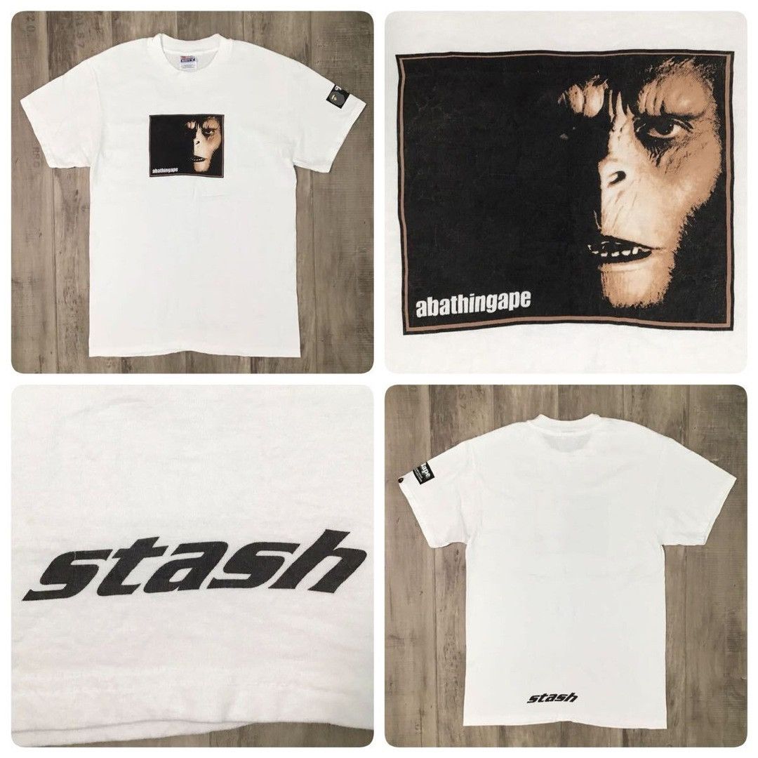 は*う様 90s A Bathing Ape bape stash Tシャツ U Bape 04' Mr Stash x Bape | Grailed
