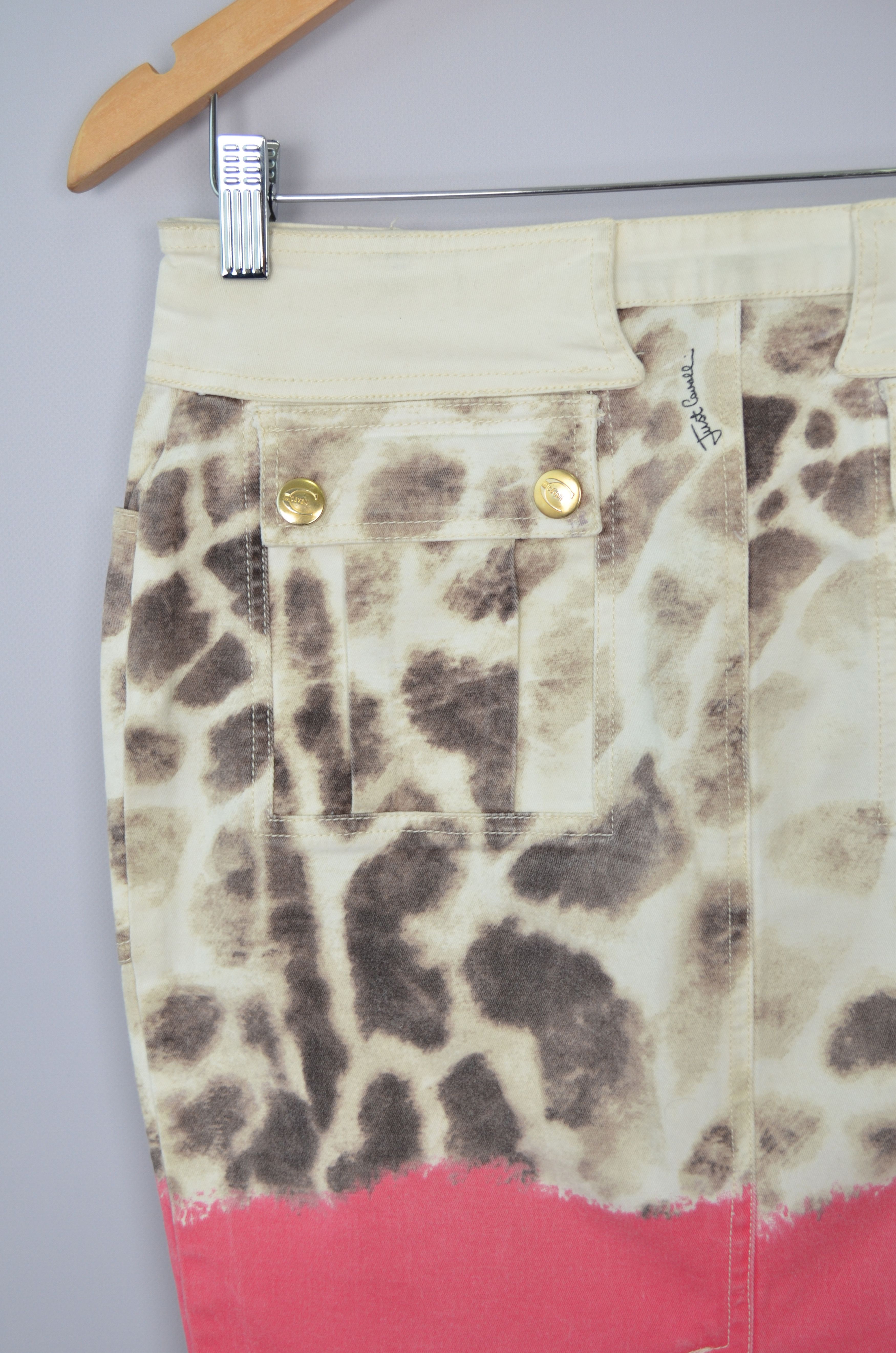 Just Cavalli × Roberto Cavalli Roberto Cavalli Just Animal Leopard Print Skirt 42\US6 Size 28" / US 6 / IT 42 - 8 Thumbnail